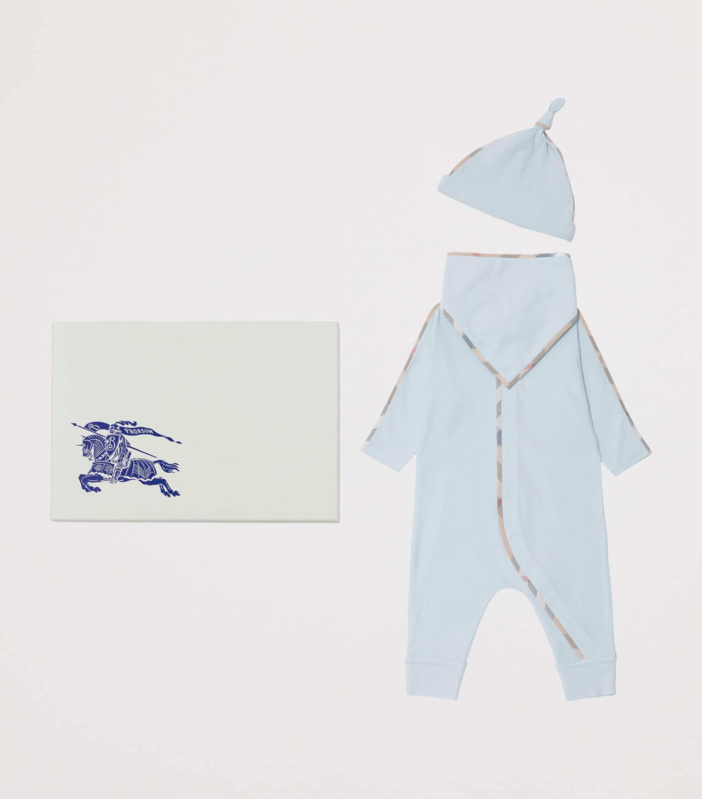 All-In-One, Hat and Bib Gift Set (1-18 Months) BRIGHT SKY Image 3