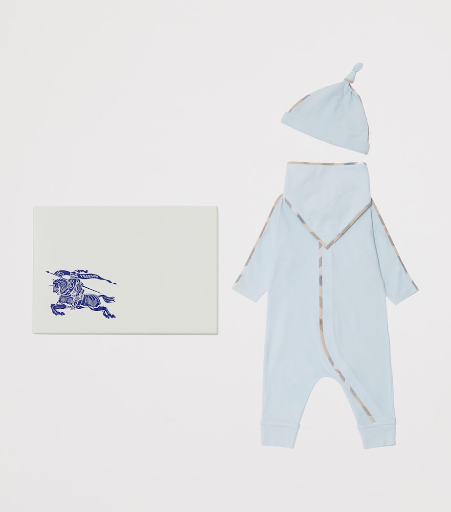 All-In-One, Hat and Bib Gift Set (1-18 Months) BRIGHT SKY Image 3