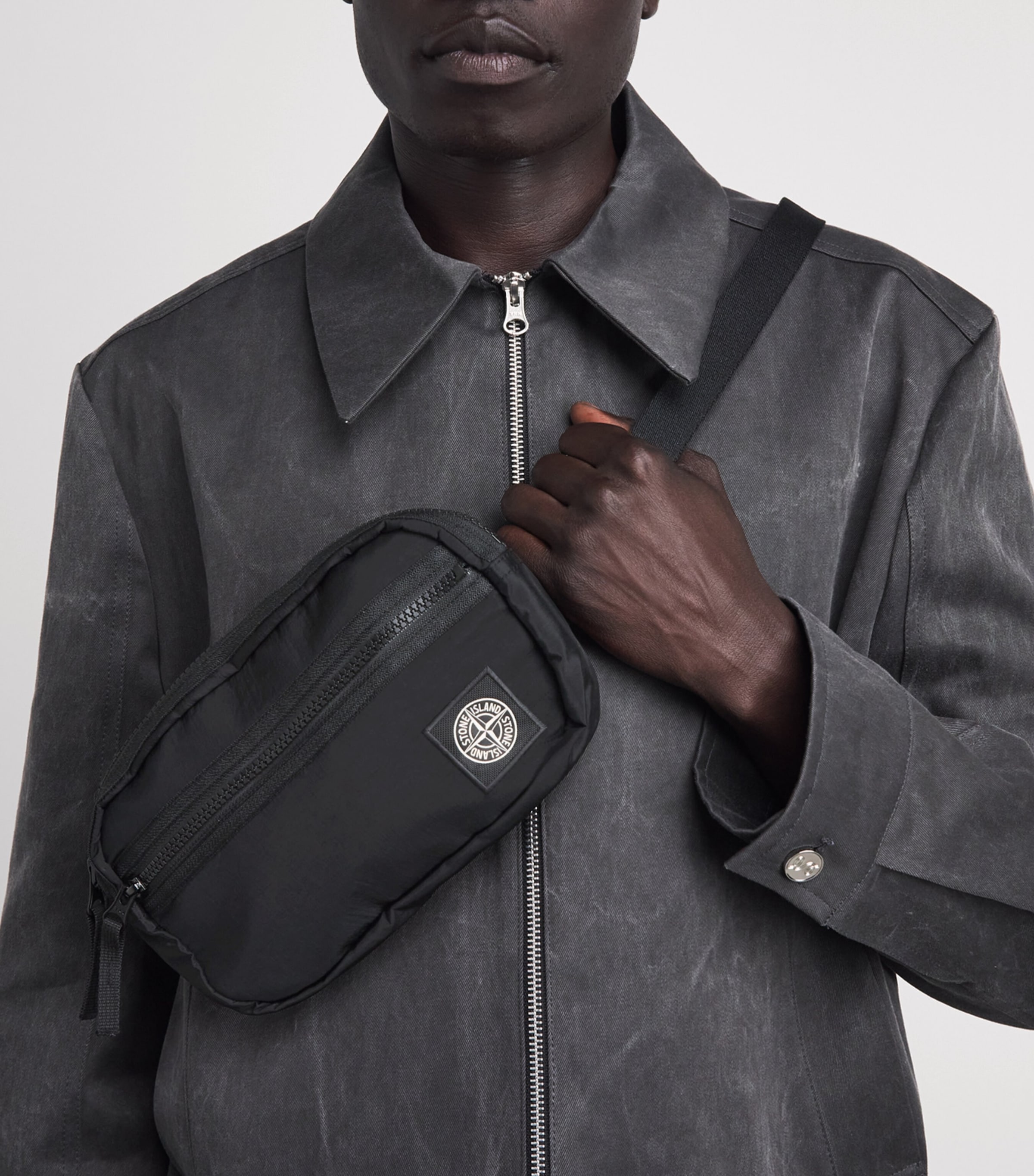 Stone Island Logo Patch Belt Bag Image 2
