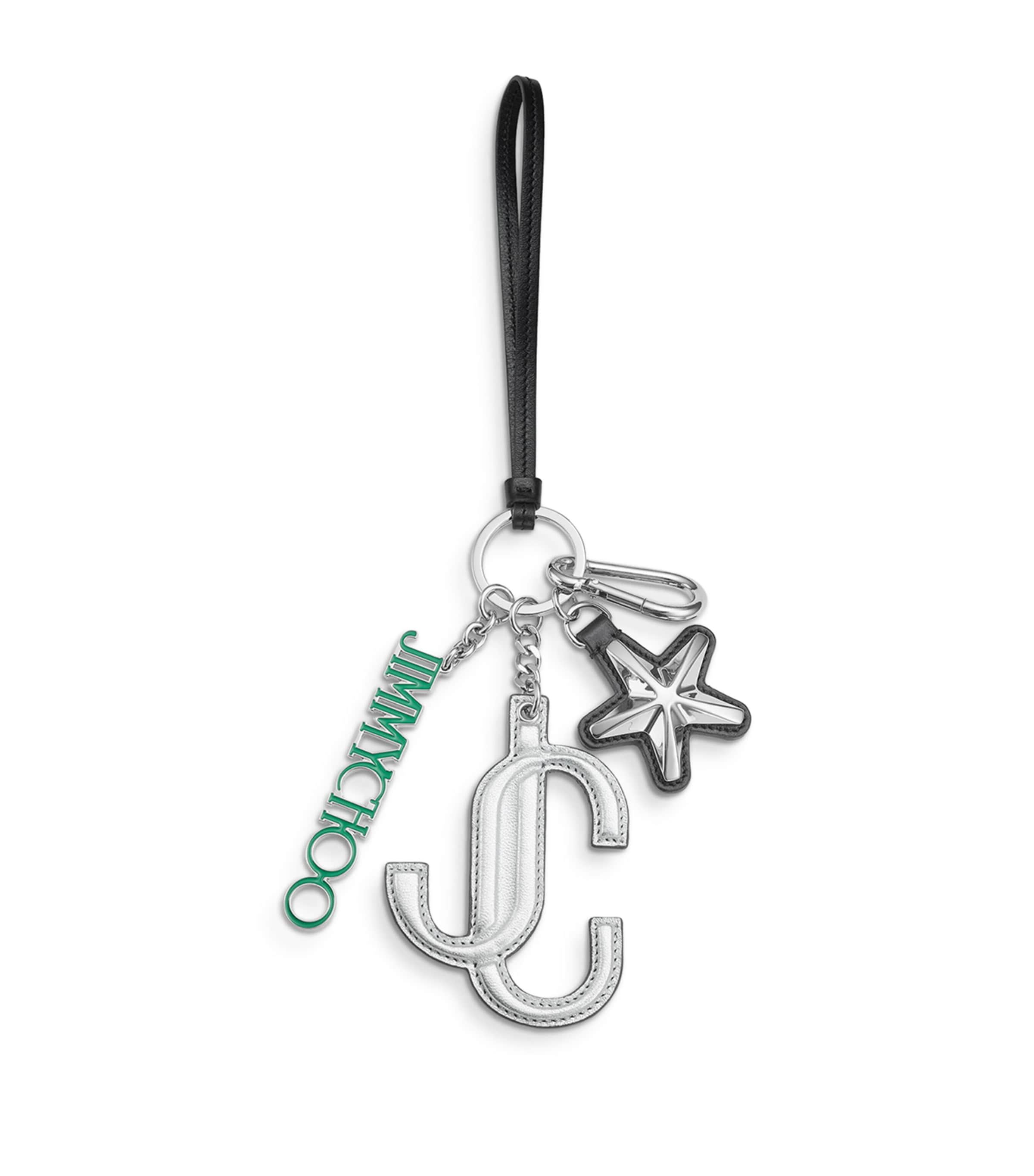 Jimmy Choo Multiple-pendants Charm In Silver