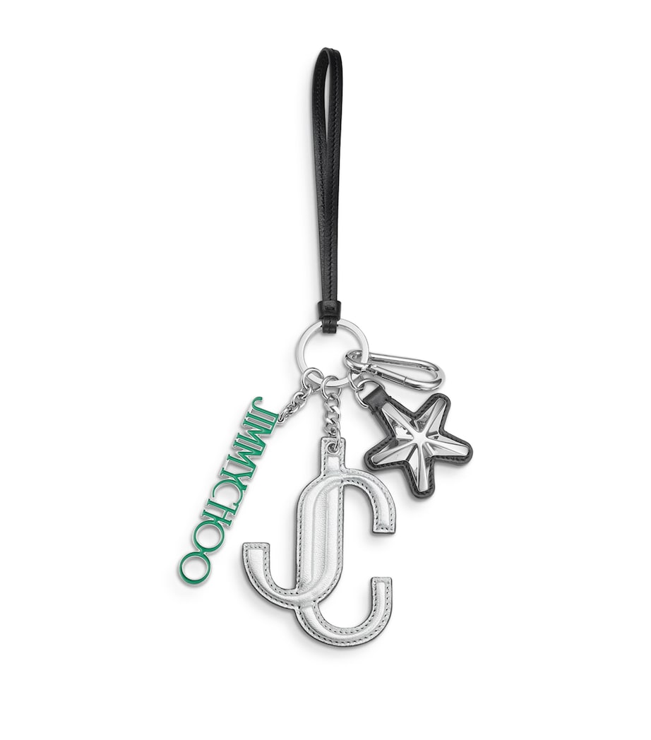 Logo Bag Charm SILVER/GREEN/BLACK Image 1
