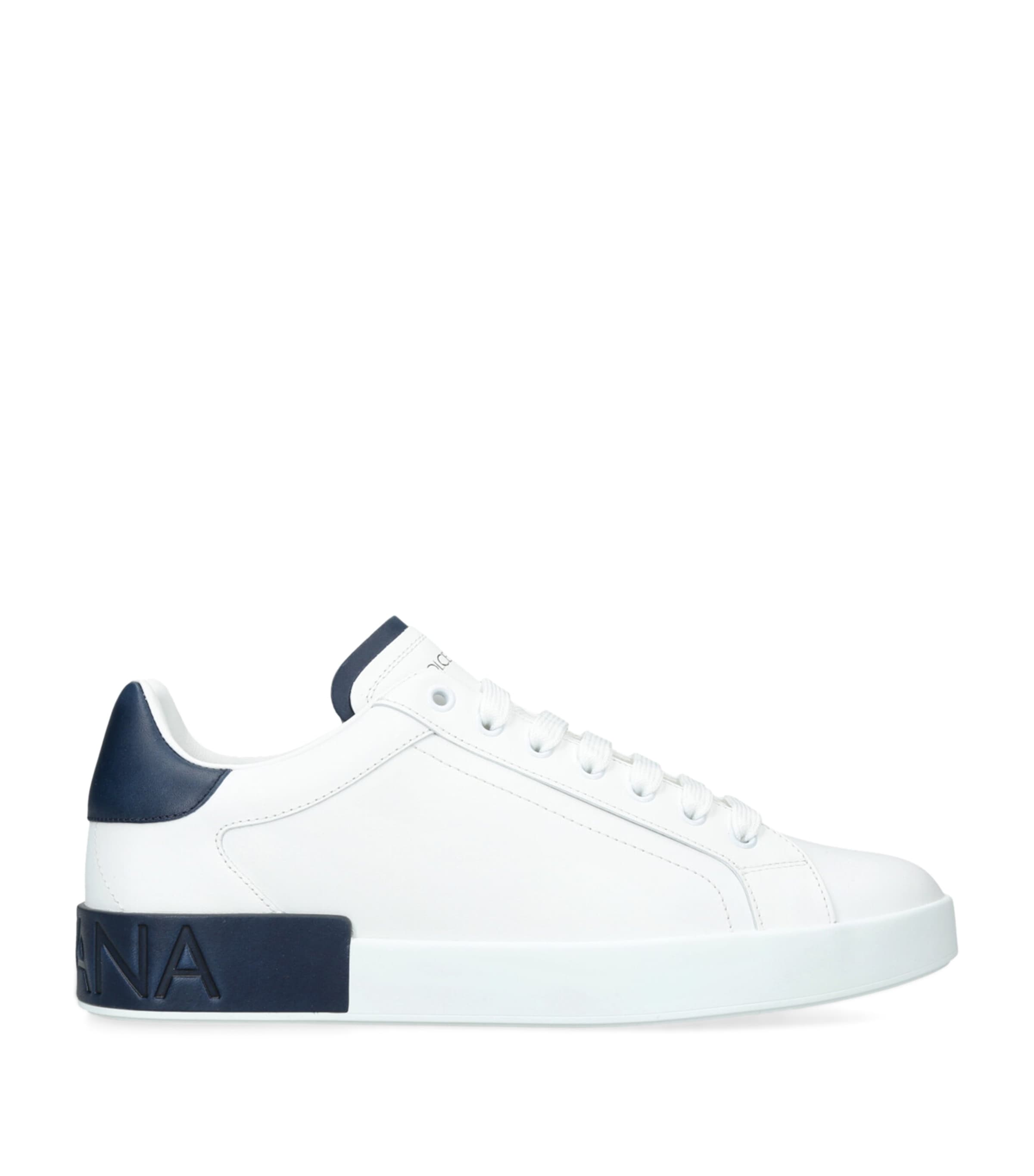 Dolce & Gabbana White Sneakers With Minimalist Design And Cushioned Sole In White