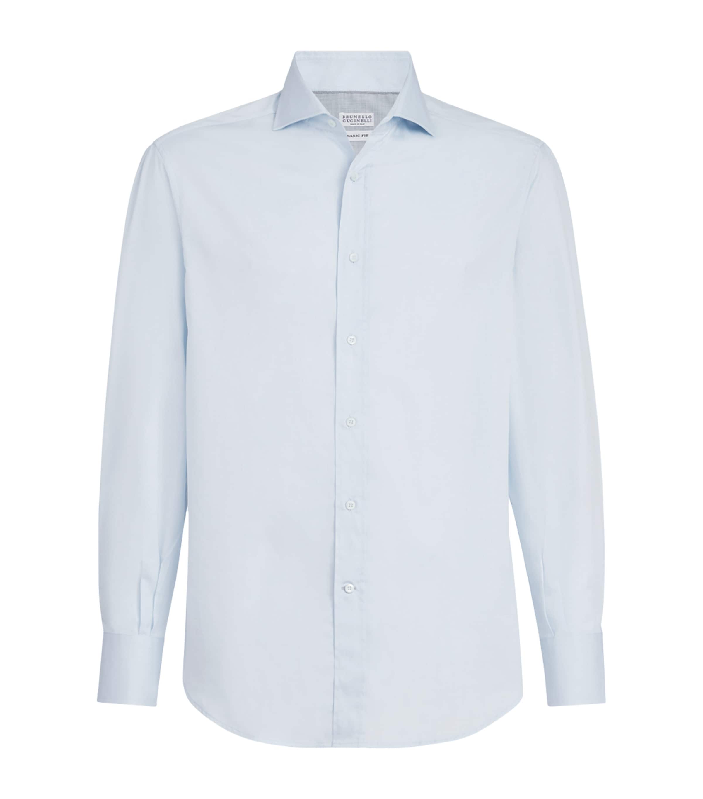 Brunello Cucinelli Mens Cotton Twill Shirt Image 1