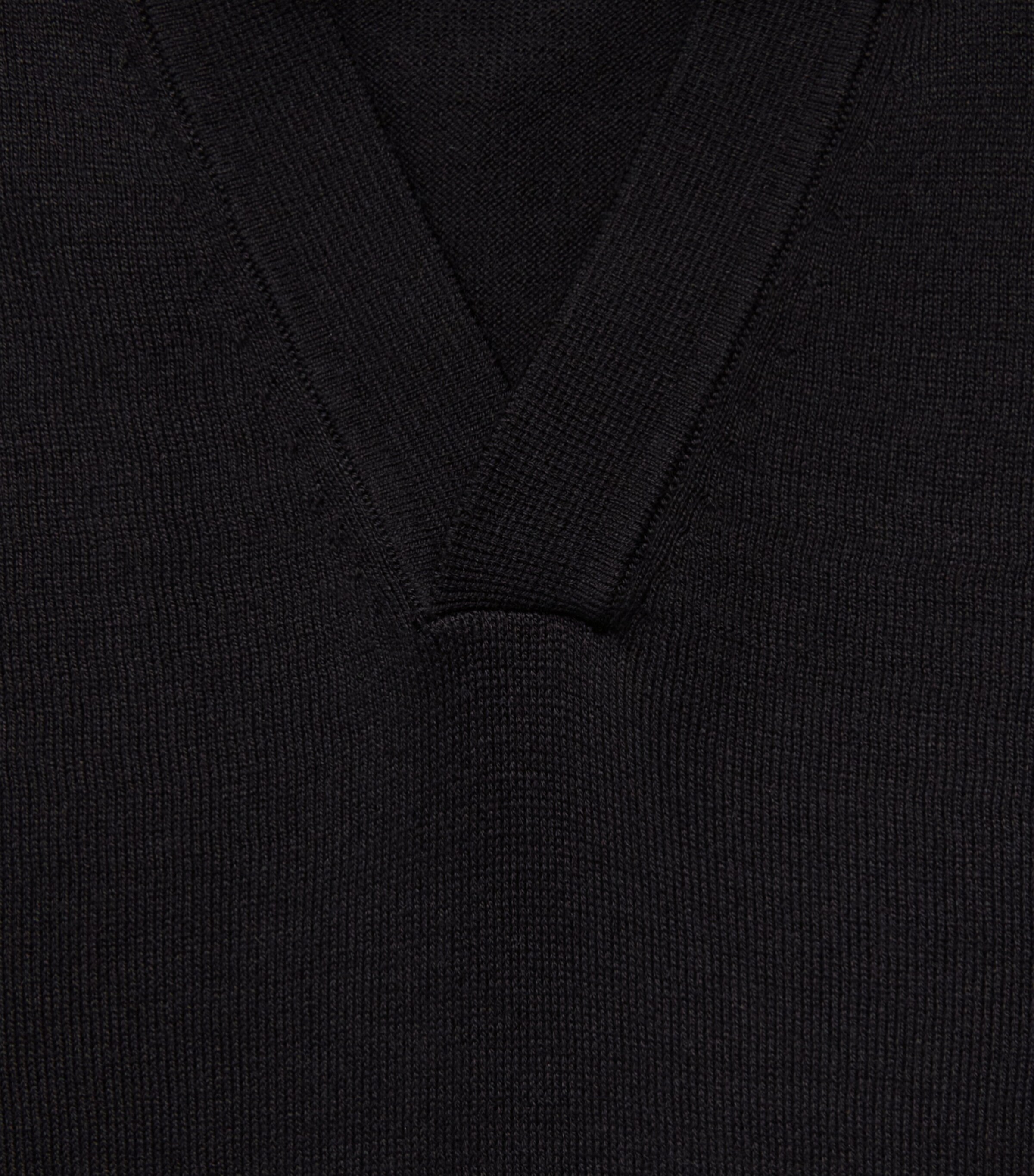 Rag & Bone Mens Silk-Cotton Conrad Polo Shirt Black Image 6