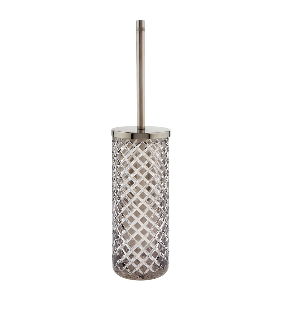 Diamond Toilet Brush Holder GREY Image 1