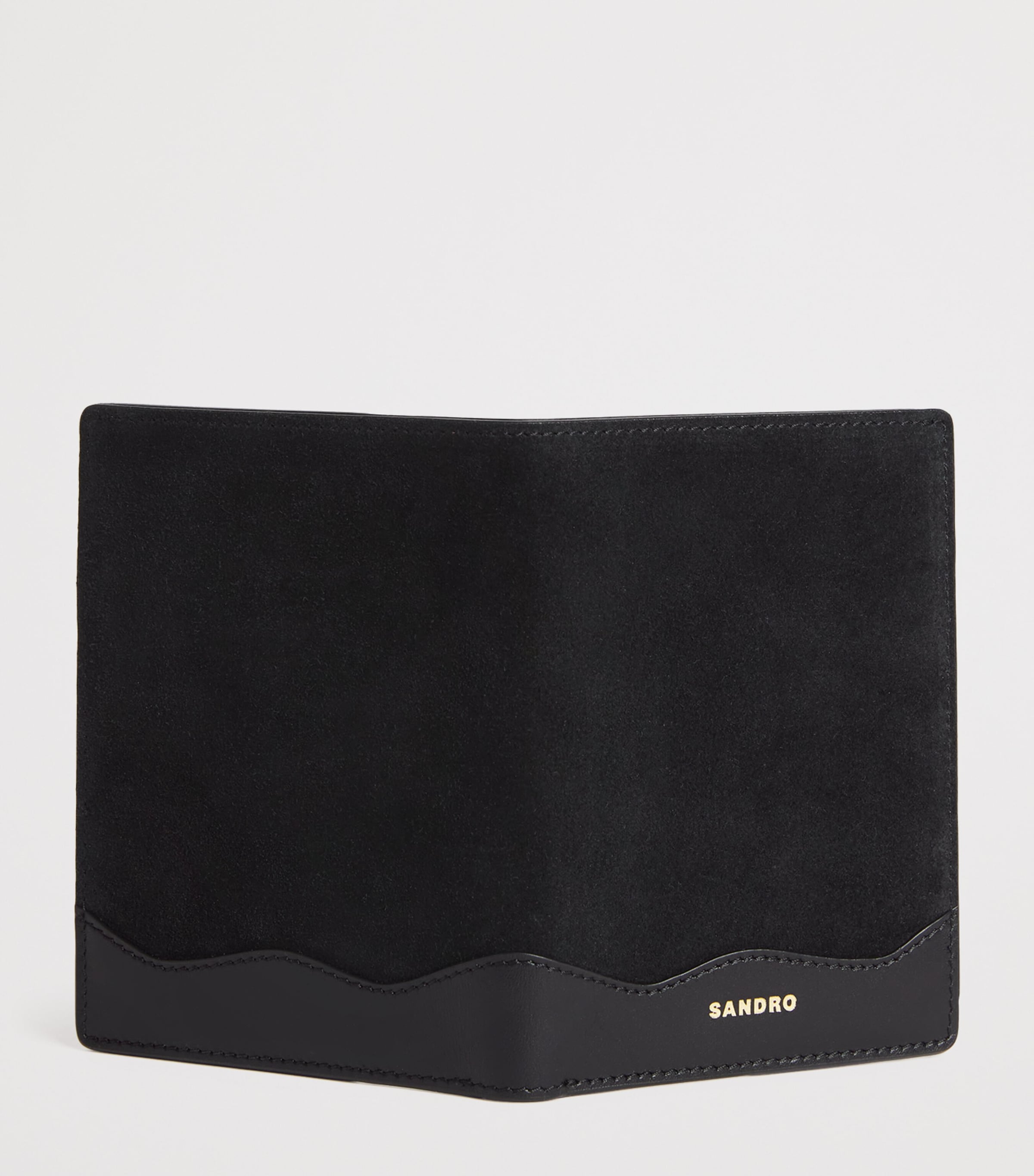 Suede Jet Lag Passport Holder BLACK Image 3