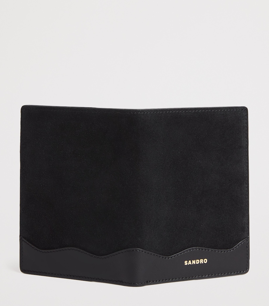 Suede Jet Lag Passport Holder BLACK Image 3
