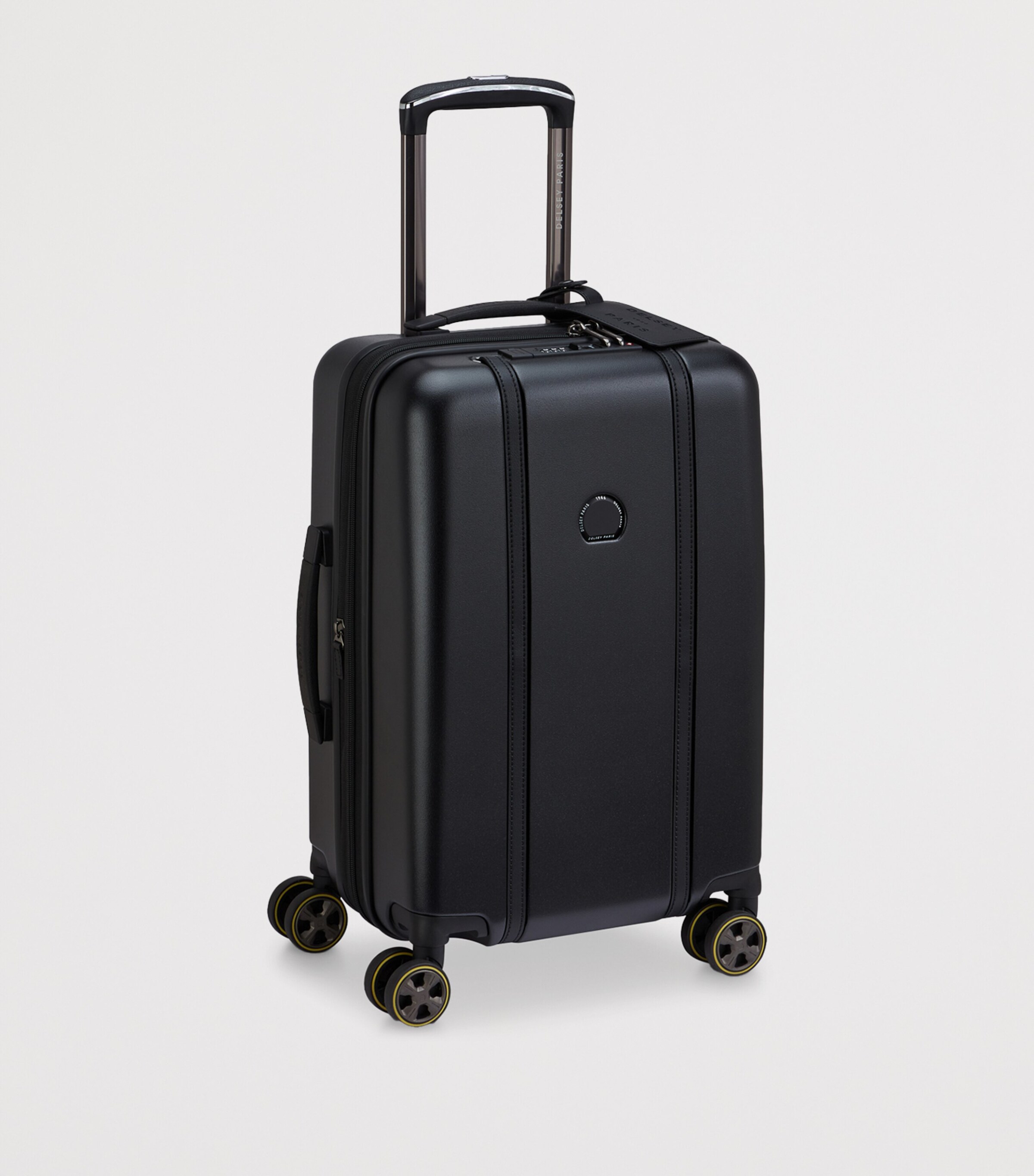 Delsey Cadence Expandable Hard Cabin Suitcase (55cm) Deep Black Image 3