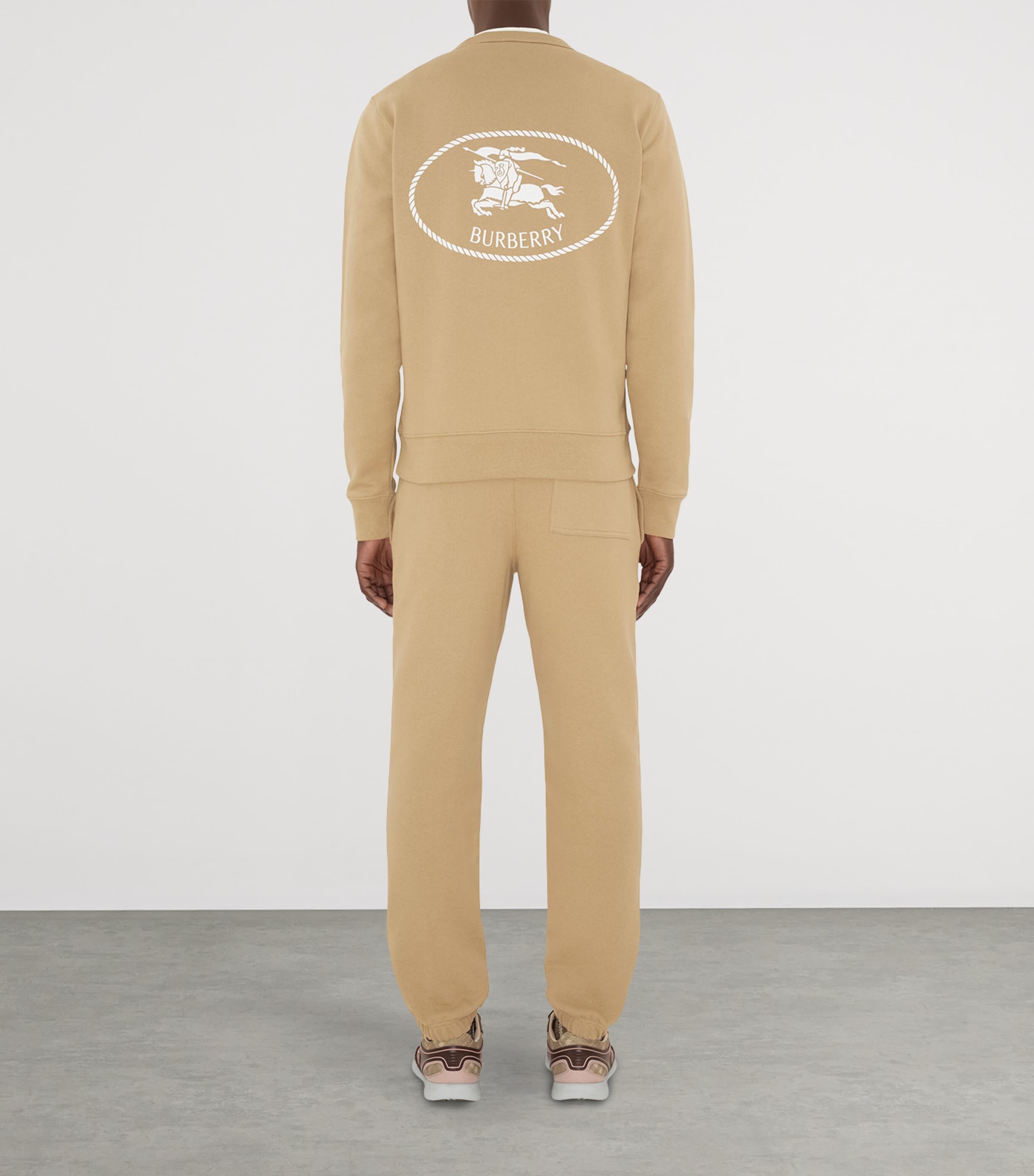 Cotton Knight Stamp Sweatshirt FLAX Image 4