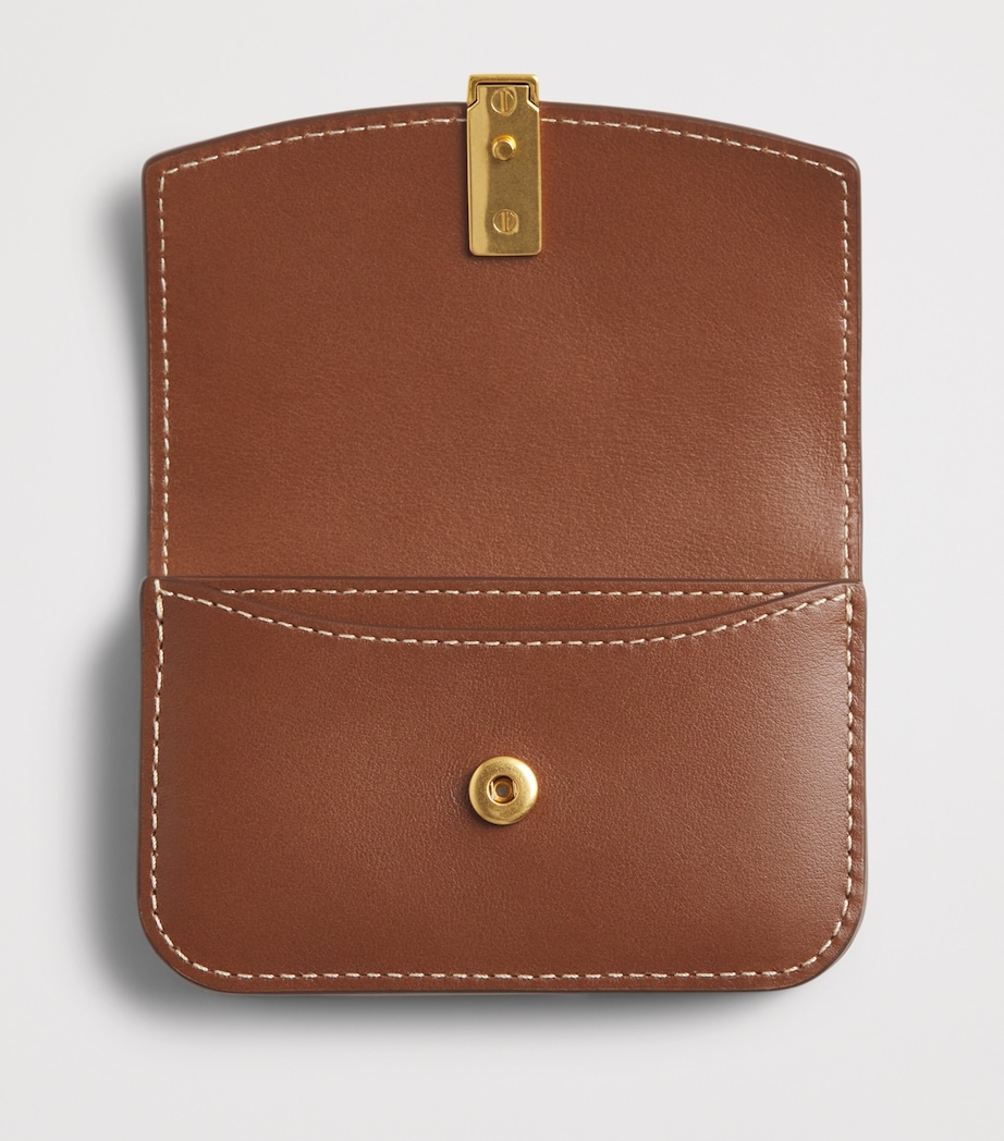 Polo Ralph Lauren Leather Flap ID Card Holder Cuoio Image 3