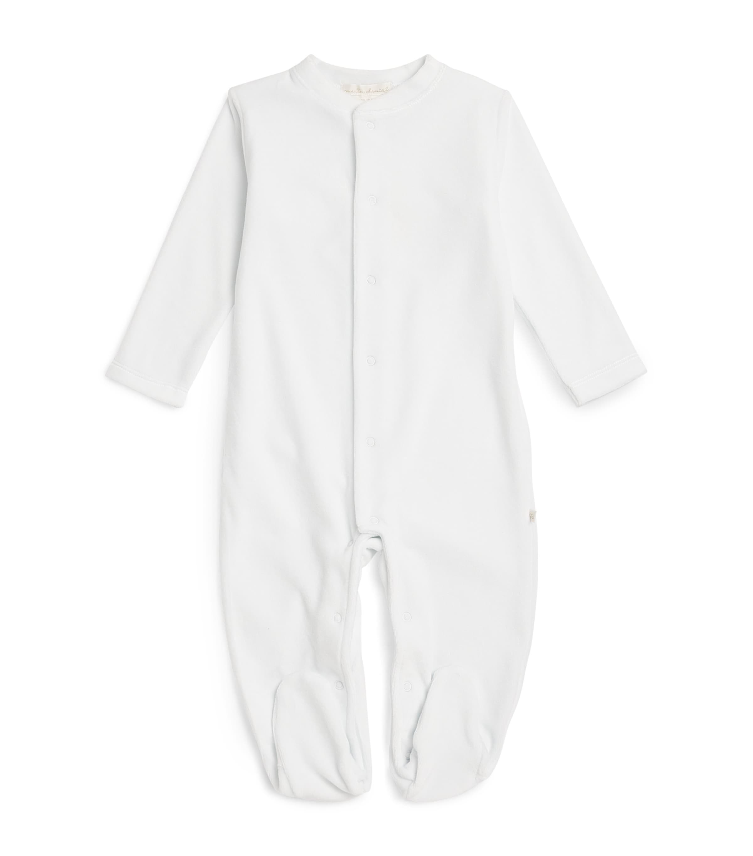 Marie-Chantal Velour Angel Wing All-In-One (0-18 Months) Blue Image 1