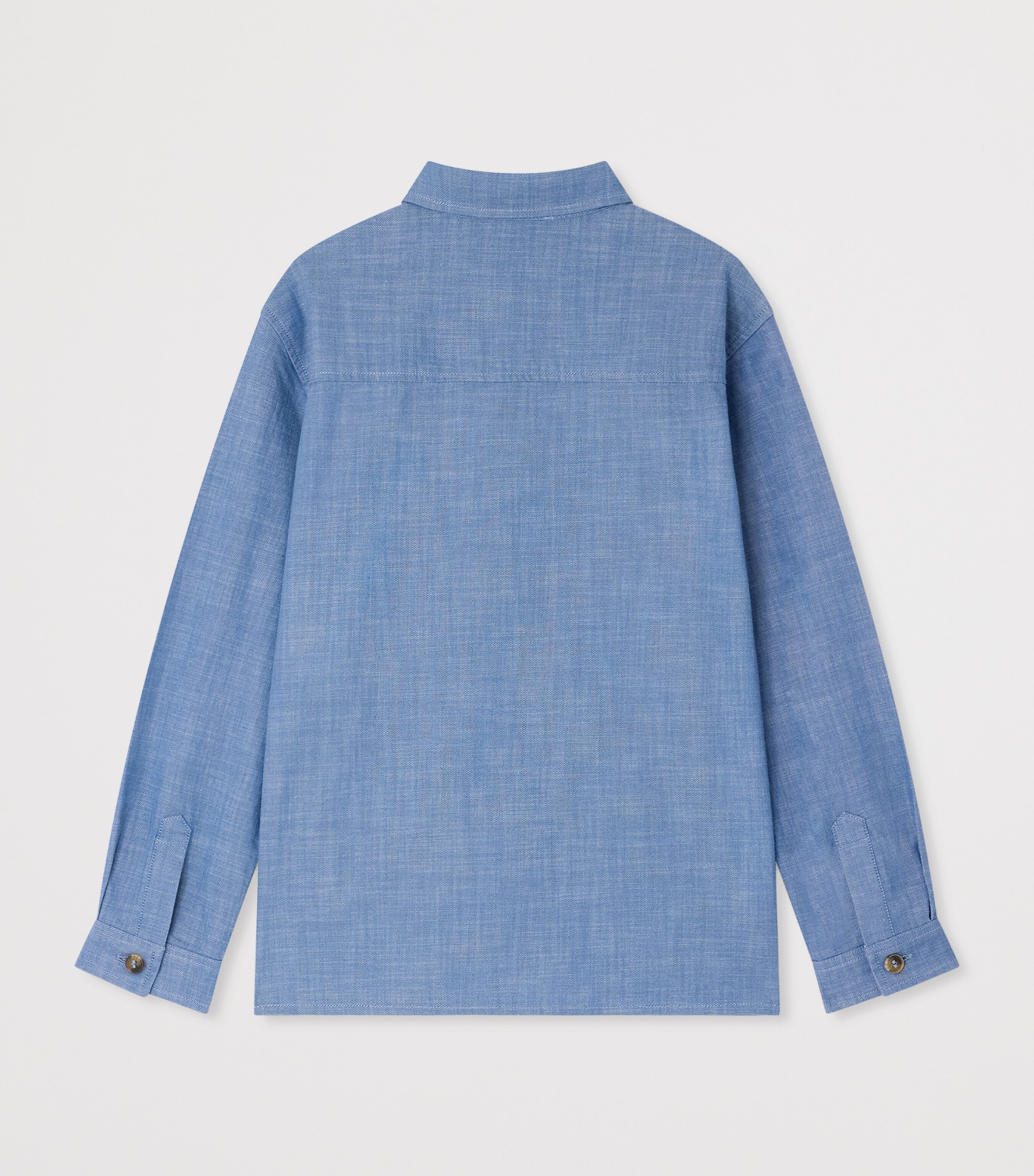 Cotton Logo Shirt (10-14 Years) BLEU Image 2