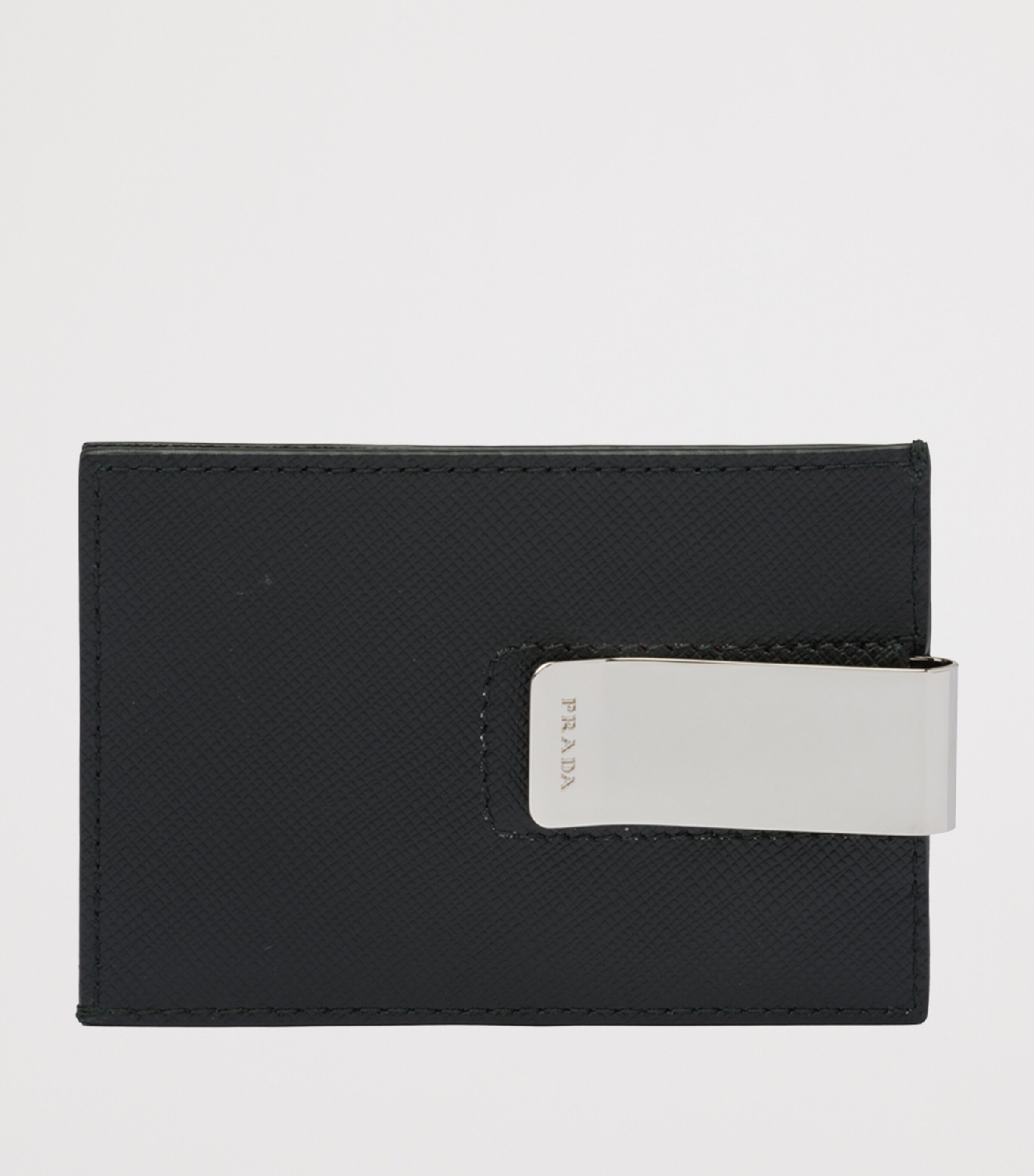 Saffiano Leather Triangle Money Clip Card Holder F0002 Image 2