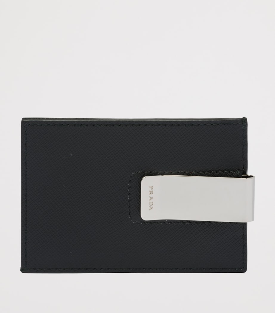 Saffiano Leather Triangle Money Clip Card Holder F0002 Image 2