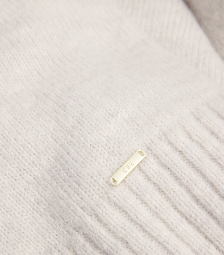 Knitted Crew-Neck Sweatshirt 6 - IVORY Image 5