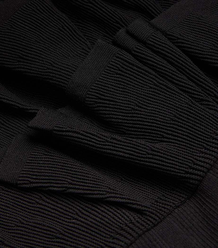 Knitted Mini Dress BLACK Image 5