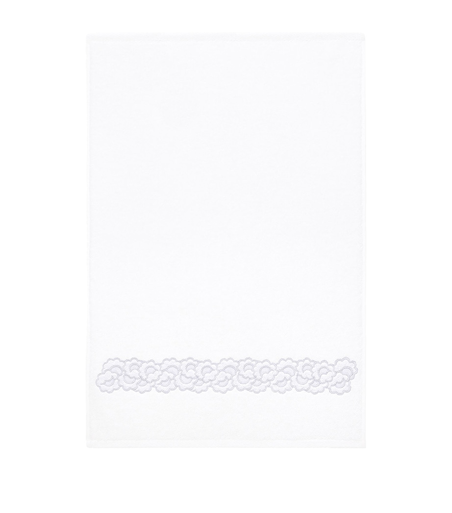 Festons Guest Towel (45cm x 70cm) BLANC Image 2