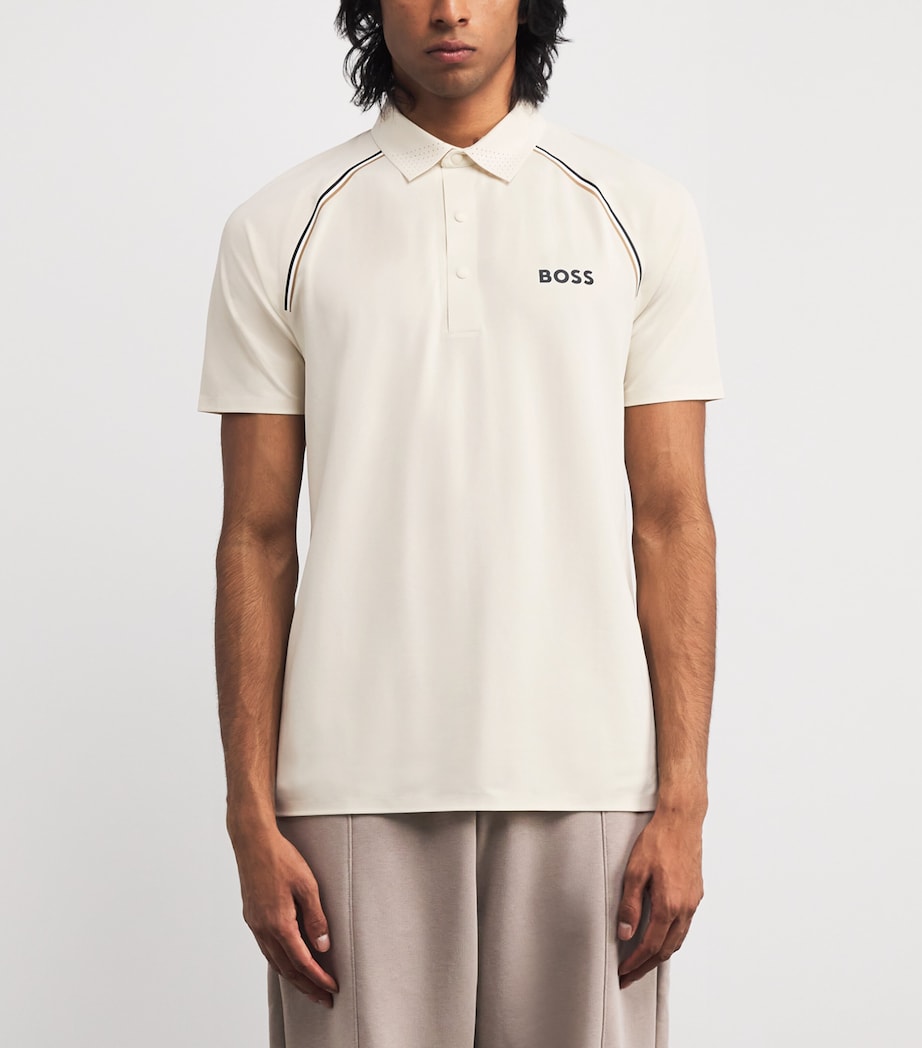 Logo Patteo Polo Shirt 131OPEN WHITE Image 3