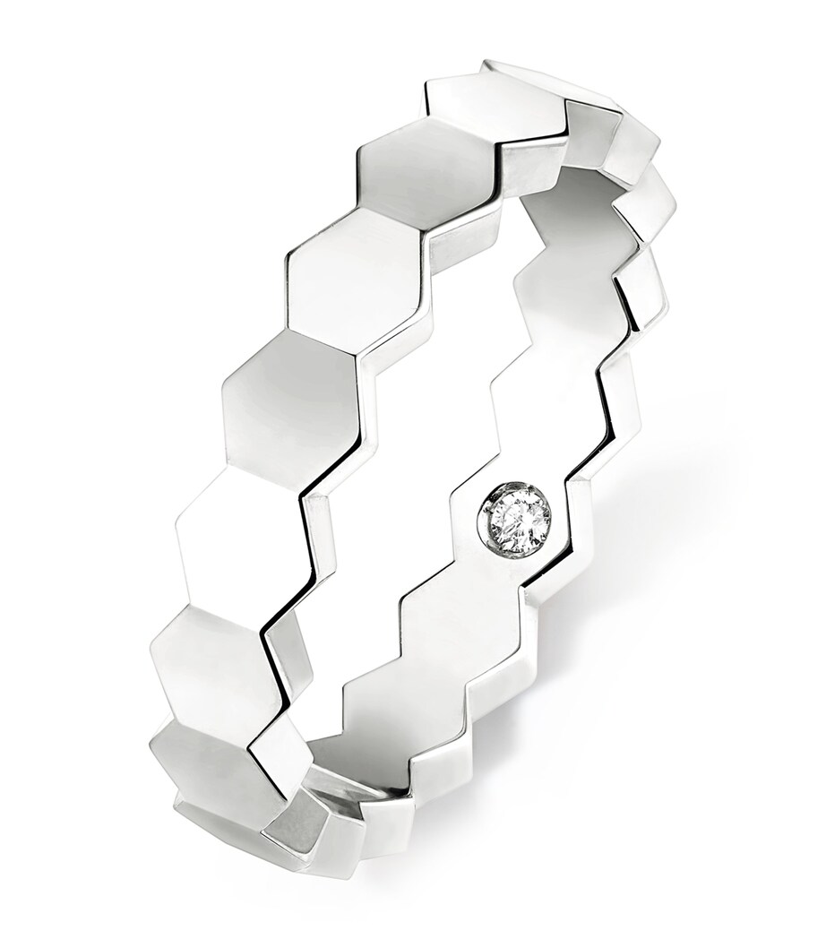 White Gold and Diamond Bee de Chaumet Ring WHITE GOLD Image 1