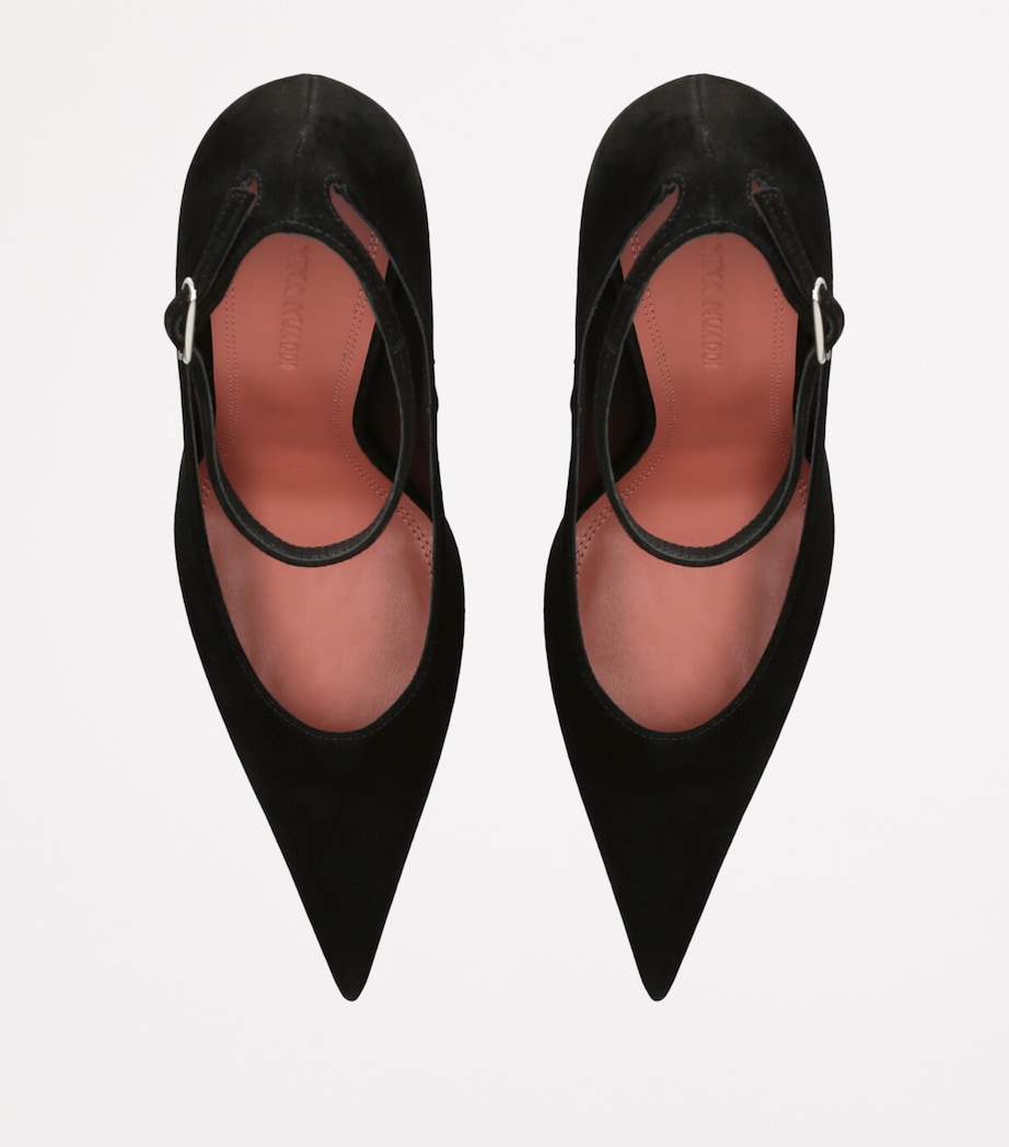 Leather Anok Pumps 105 BLACK Image 4