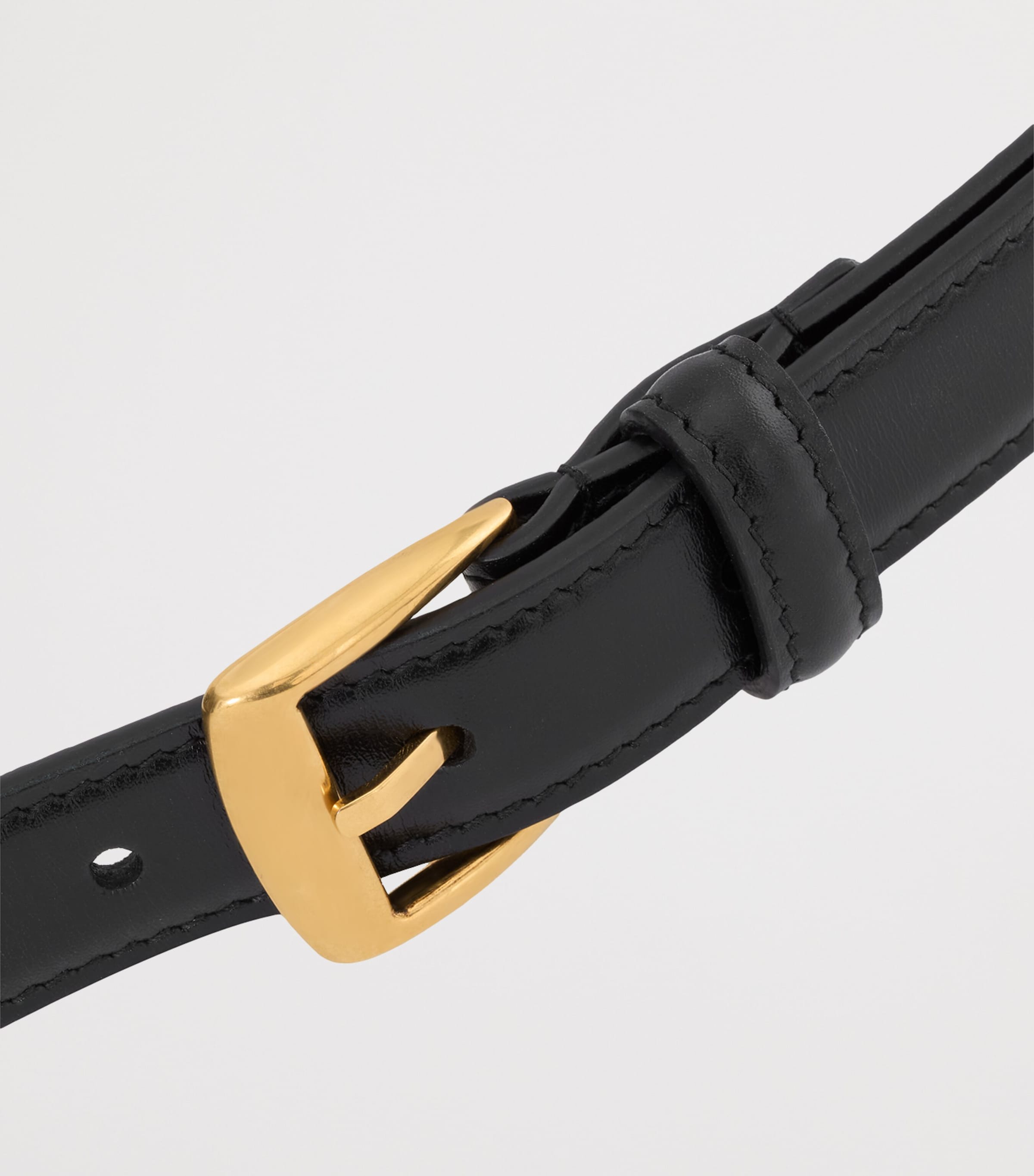 Leather Trapezoid Buckle Belt 1000 Image 3