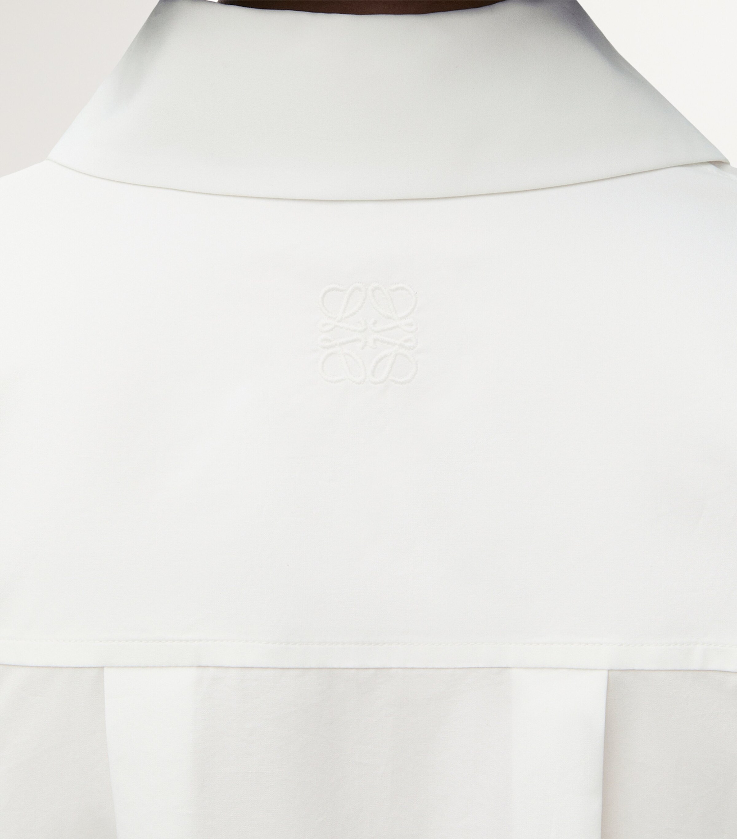 LOEWE Womens Asymmetric Longline Shirt White Image 5