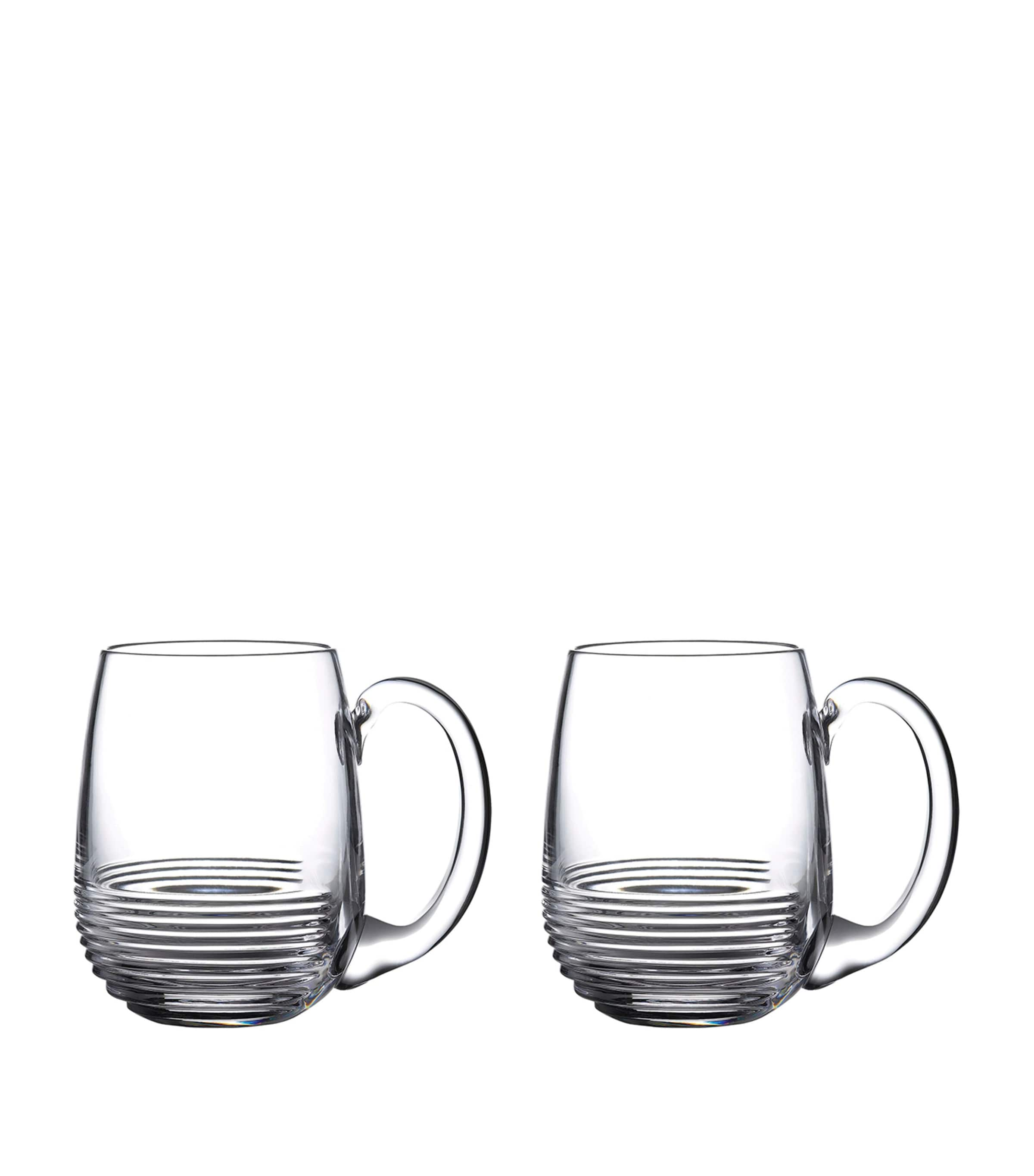 Waterford Set Of 2 Mixology Circon Tankard Glasses In Transparent