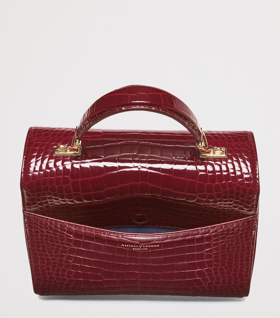Leather Mayfair Top-Handle Bag MERLOT Image 4