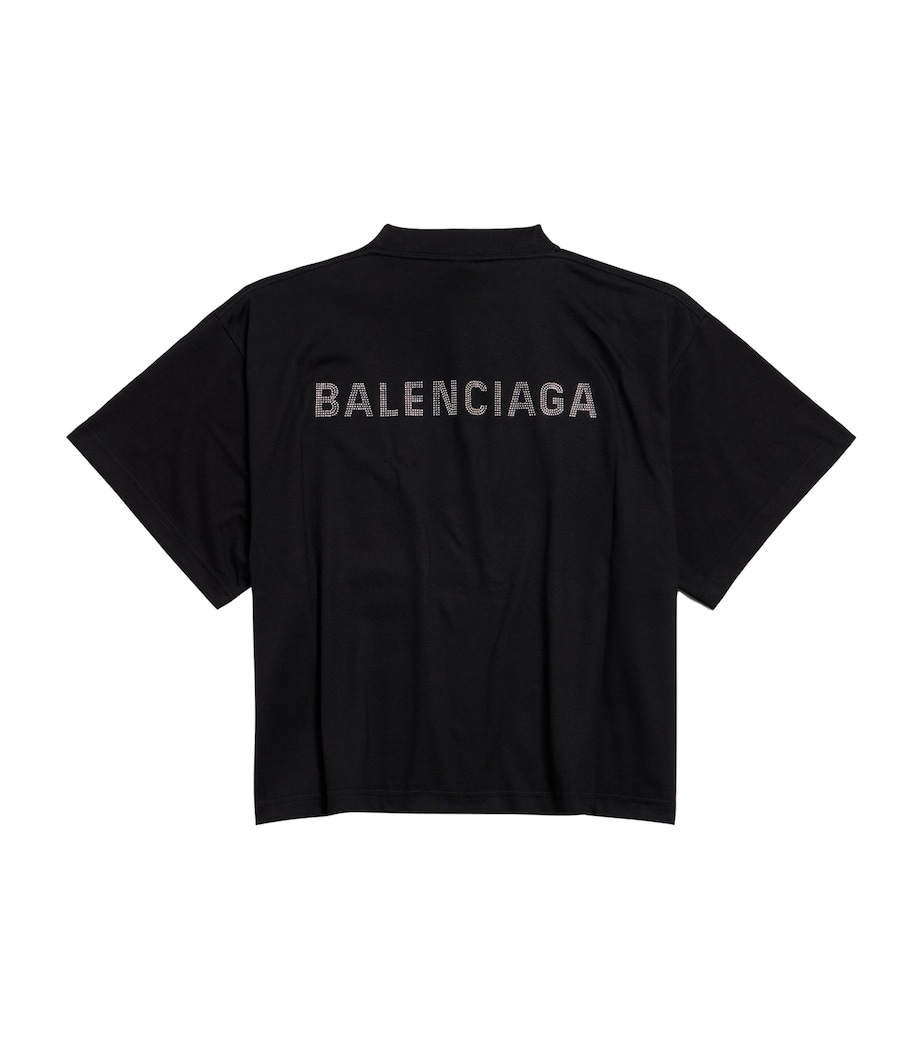 Rhinestone-Logo Cropped T-Shirt 1000 Image 2