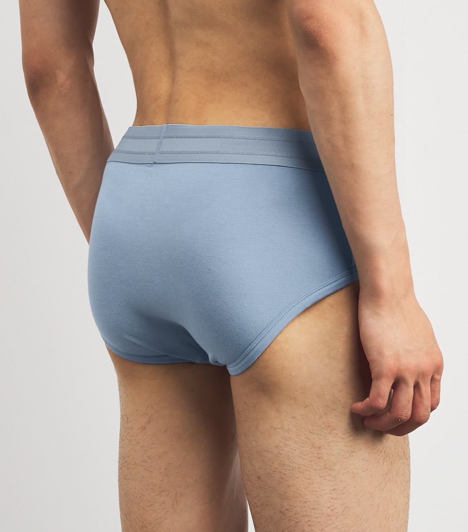Logo-Waist Briefs (Pack of 3) POWDER BLUE Image 3