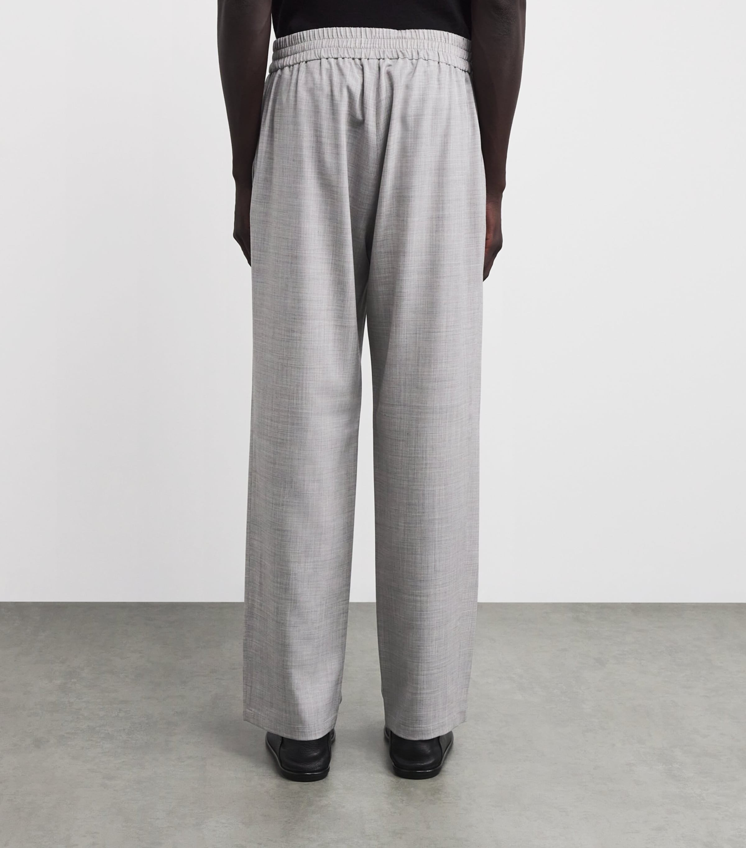Colombo Mens Cashmere Fleece Trousers Grey Image 4