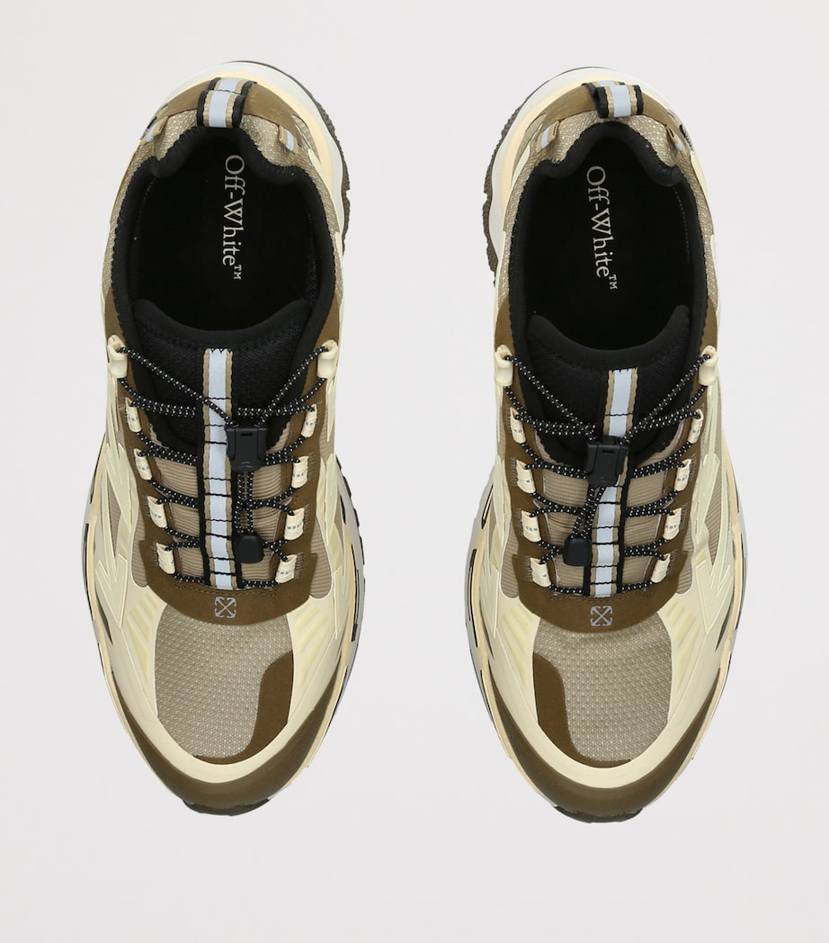 Off-White Mens Be Right Back Trail Sneakers Khaki Image 3