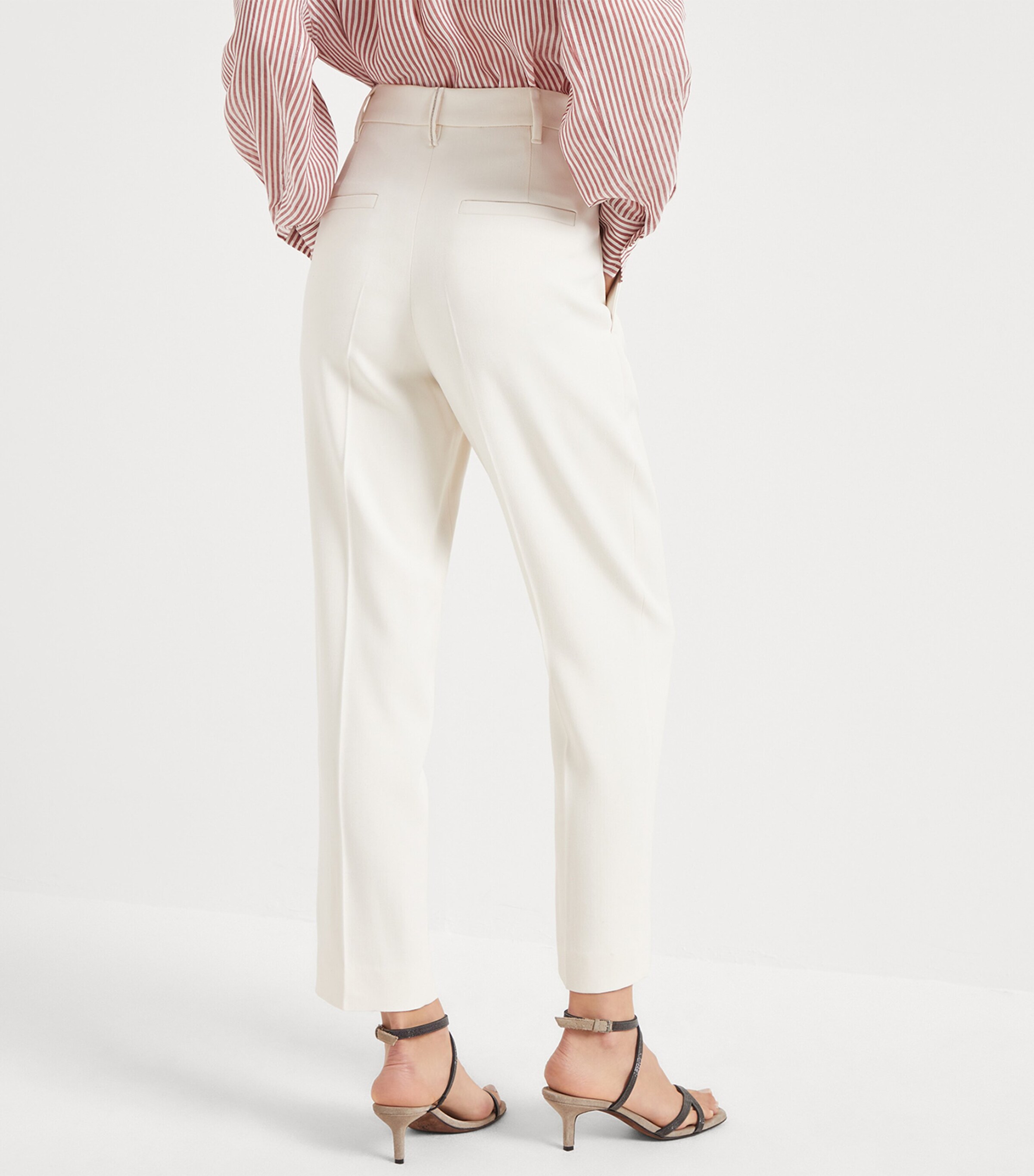 パンツ BRUNELLO CUCINELLI Stretch viscose-wool twill equestrian tro Brunello Cucinelli Stretch-Viscose Twill Trousers | Harrods US