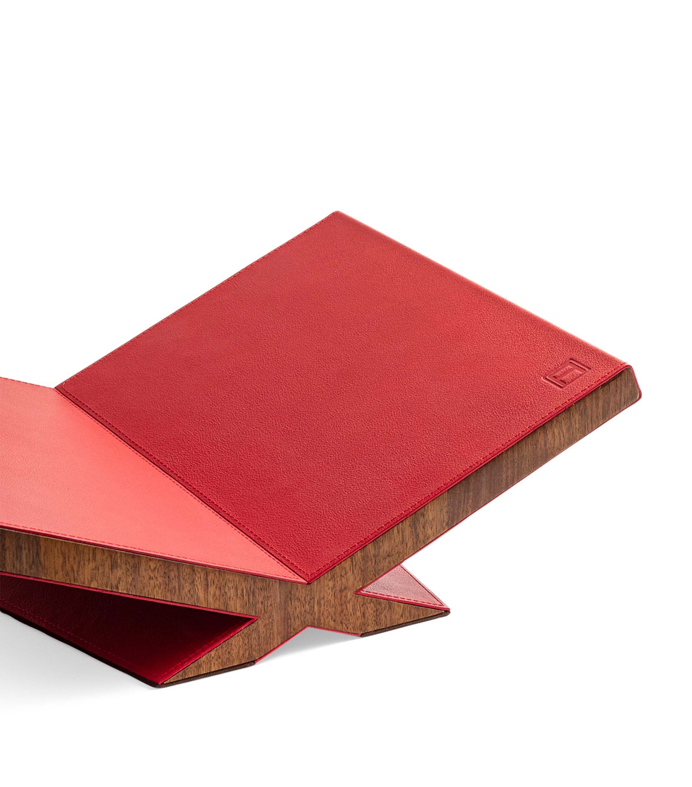 Walnut-Leather Culture Bookstand RED Image 2