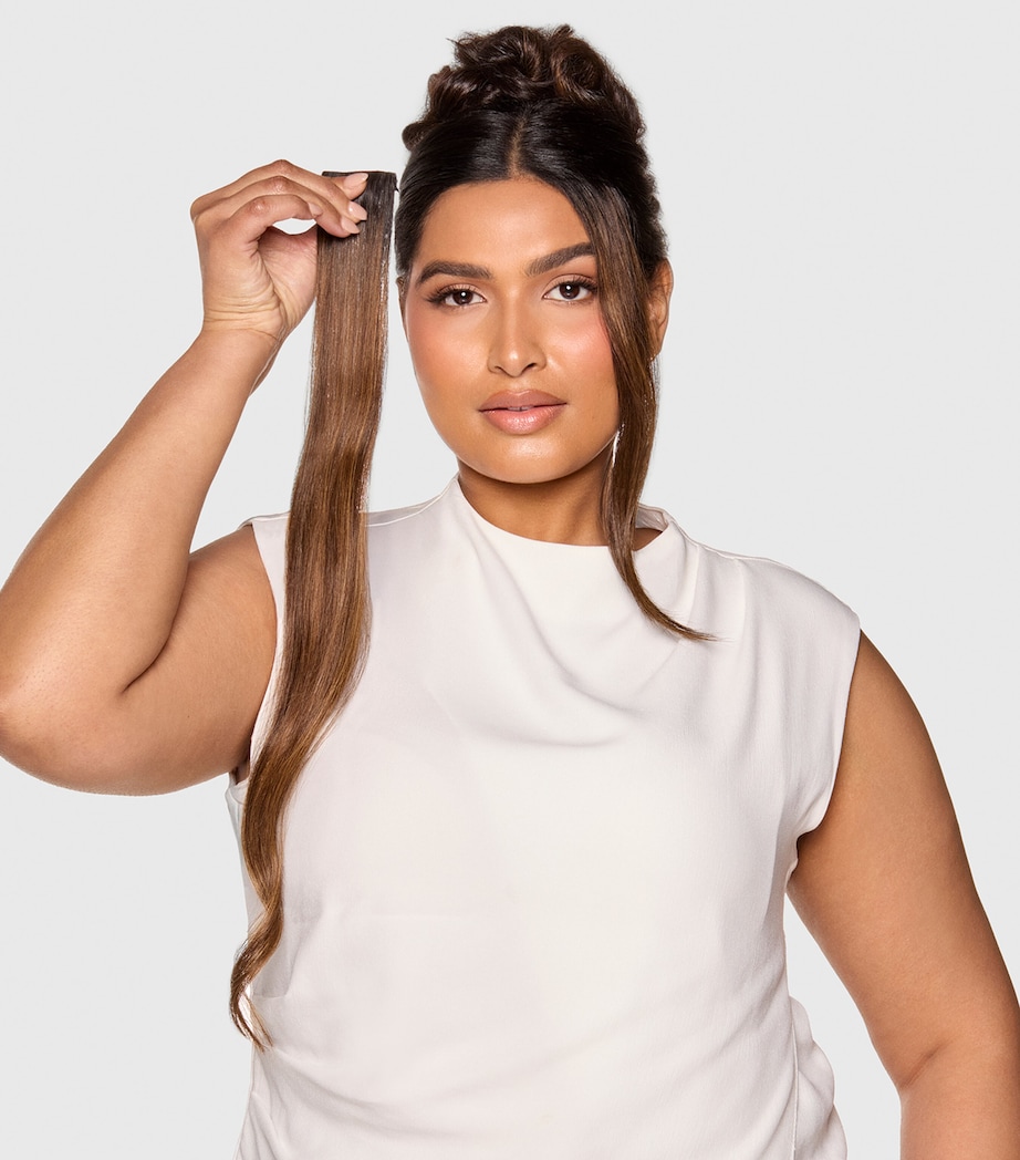 Beauty Works x Huda BARELY THERE Mix & Match Minis Clip-In Hair Extensions (18") DESERT DUNE Image 4