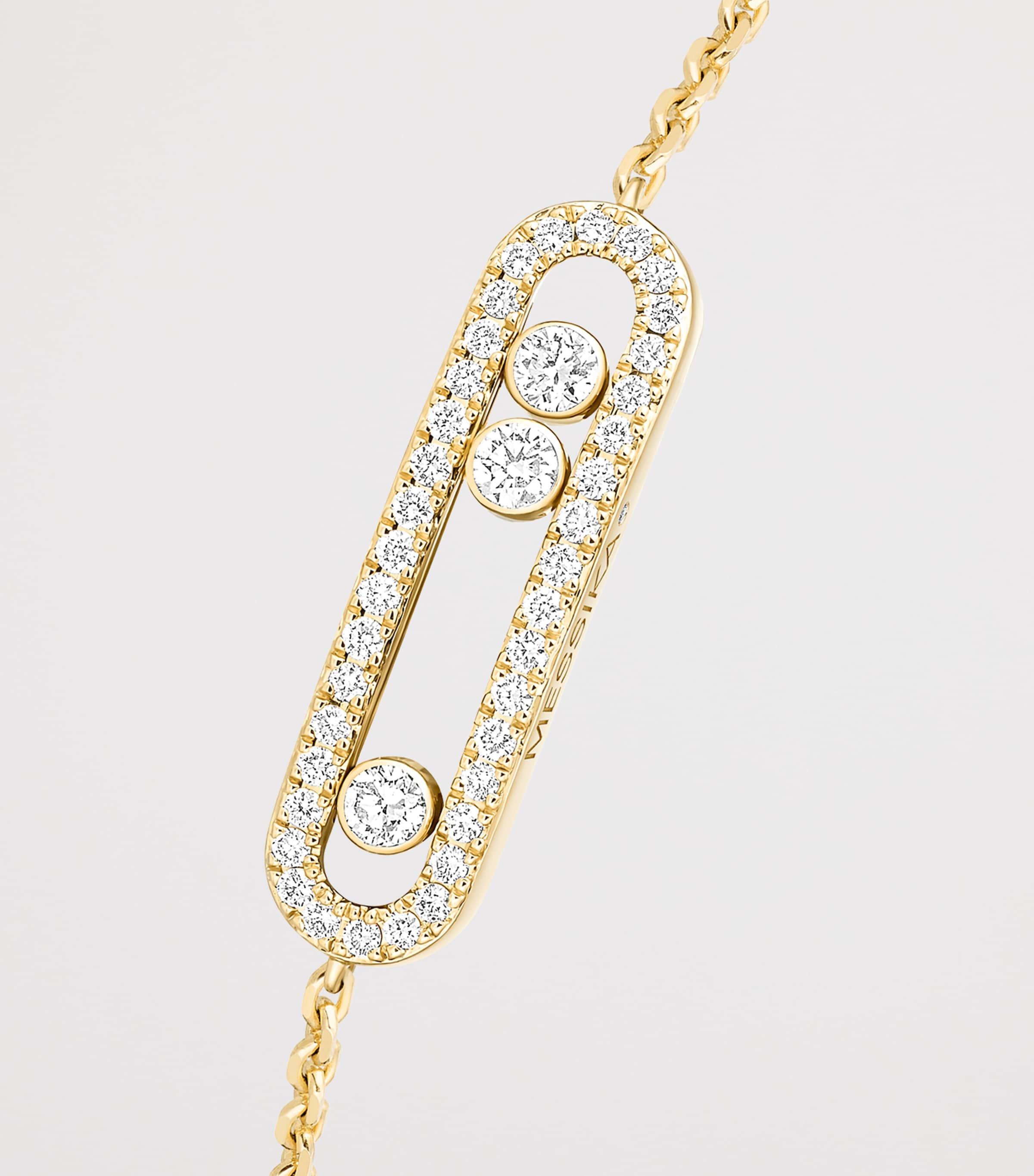 Messika Move Classique Yellow Gold and Diamond Baby Bracelet (0.29ct) Yellow Gold Image 3