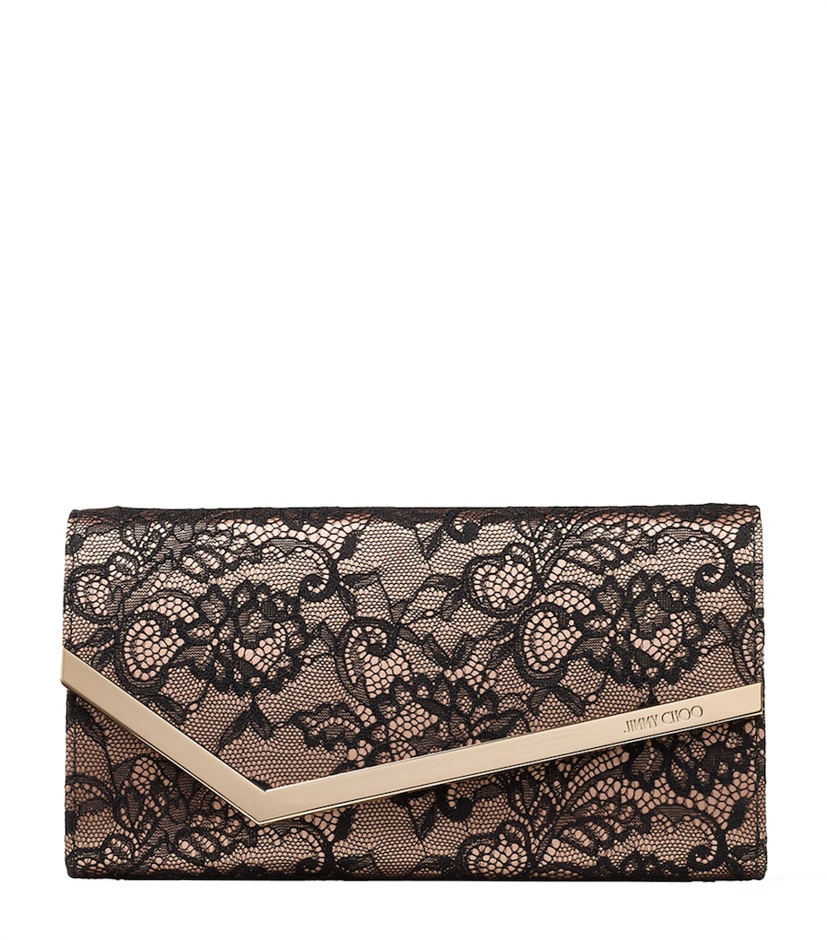 Lace Emmie Clutch Bag BLACK/BALLET PINK/LI Image 1