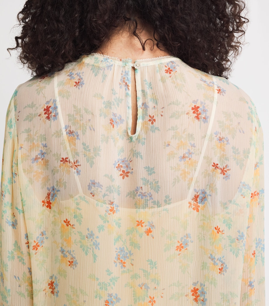 Ulla Johnson Womens Silk Emmeline Mini Dress Moon Petal Image 5