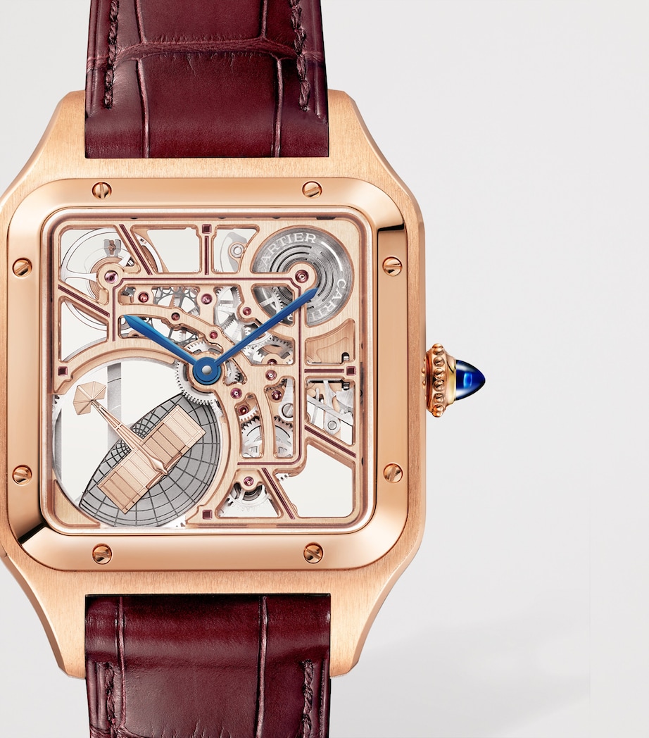 Rose Gold Santos-Dumont Skeleton Watch 31mm ROSE GOLD Image 7