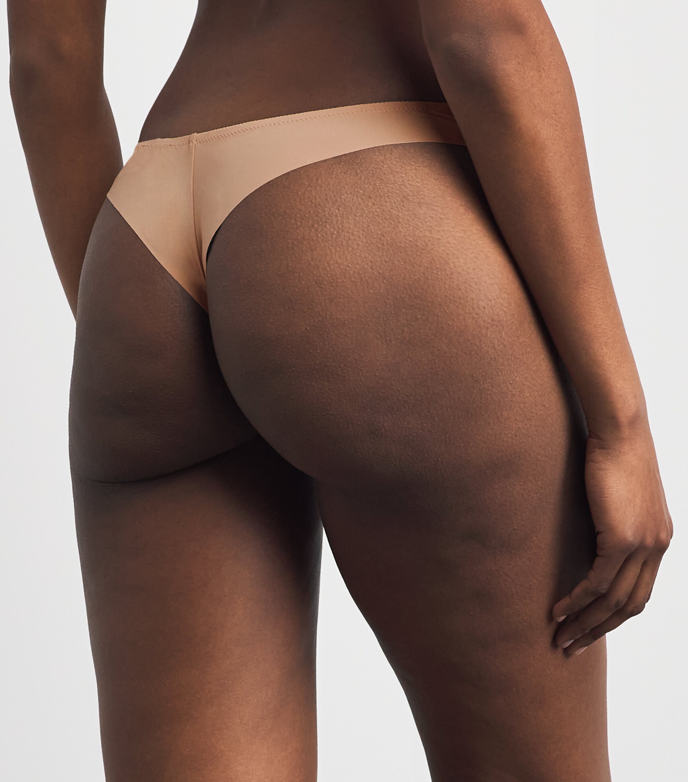 Aubade Womens Sheer Emotion Tanga Sand Image 3
