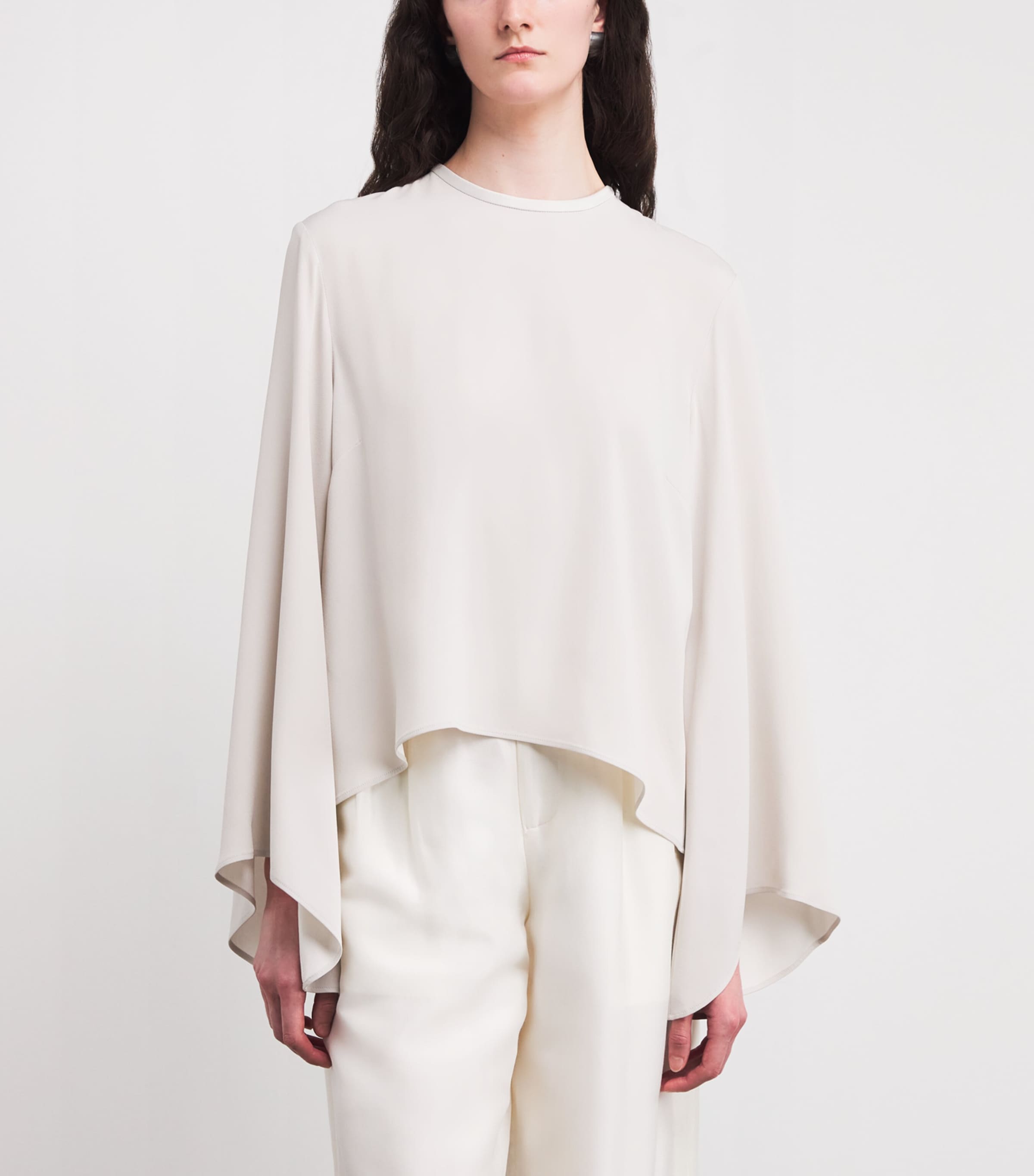 Draped-Sleeve Blouse N23 Image 3
