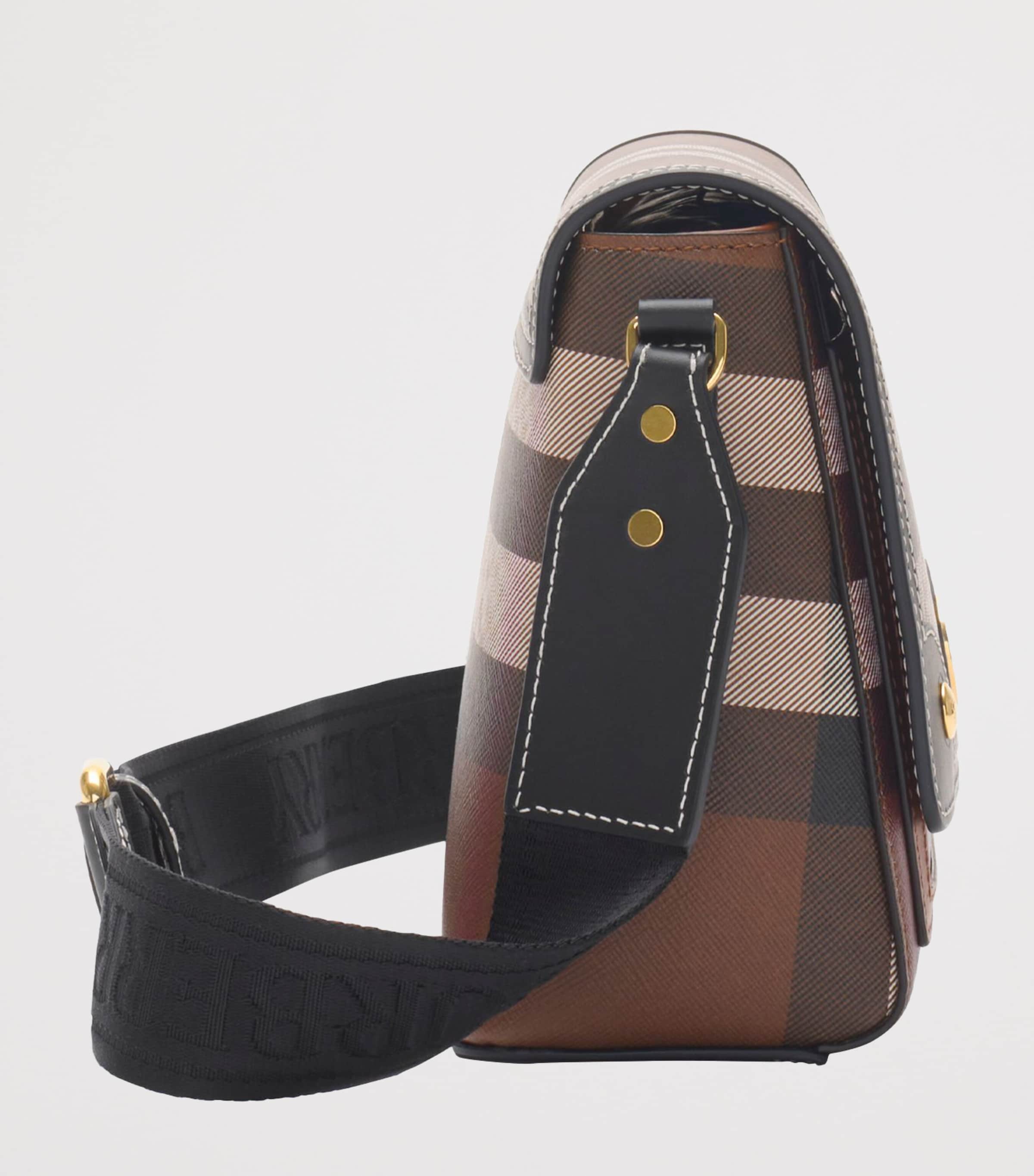 Check Note Cross-Body Bag DARK BIRCH BROWN Image 4