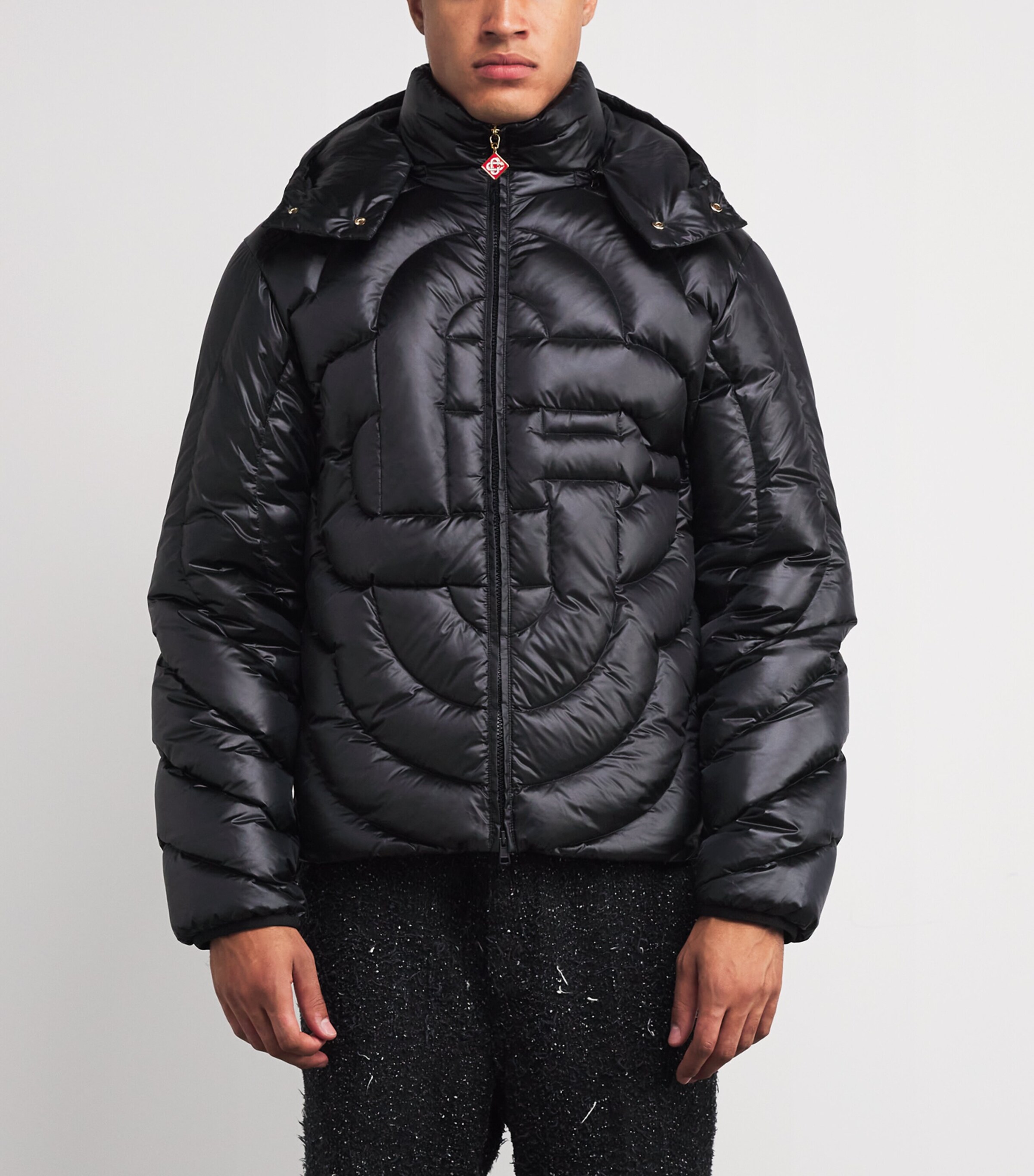 Down Monogram Puffer Jacket BLACK Image 3