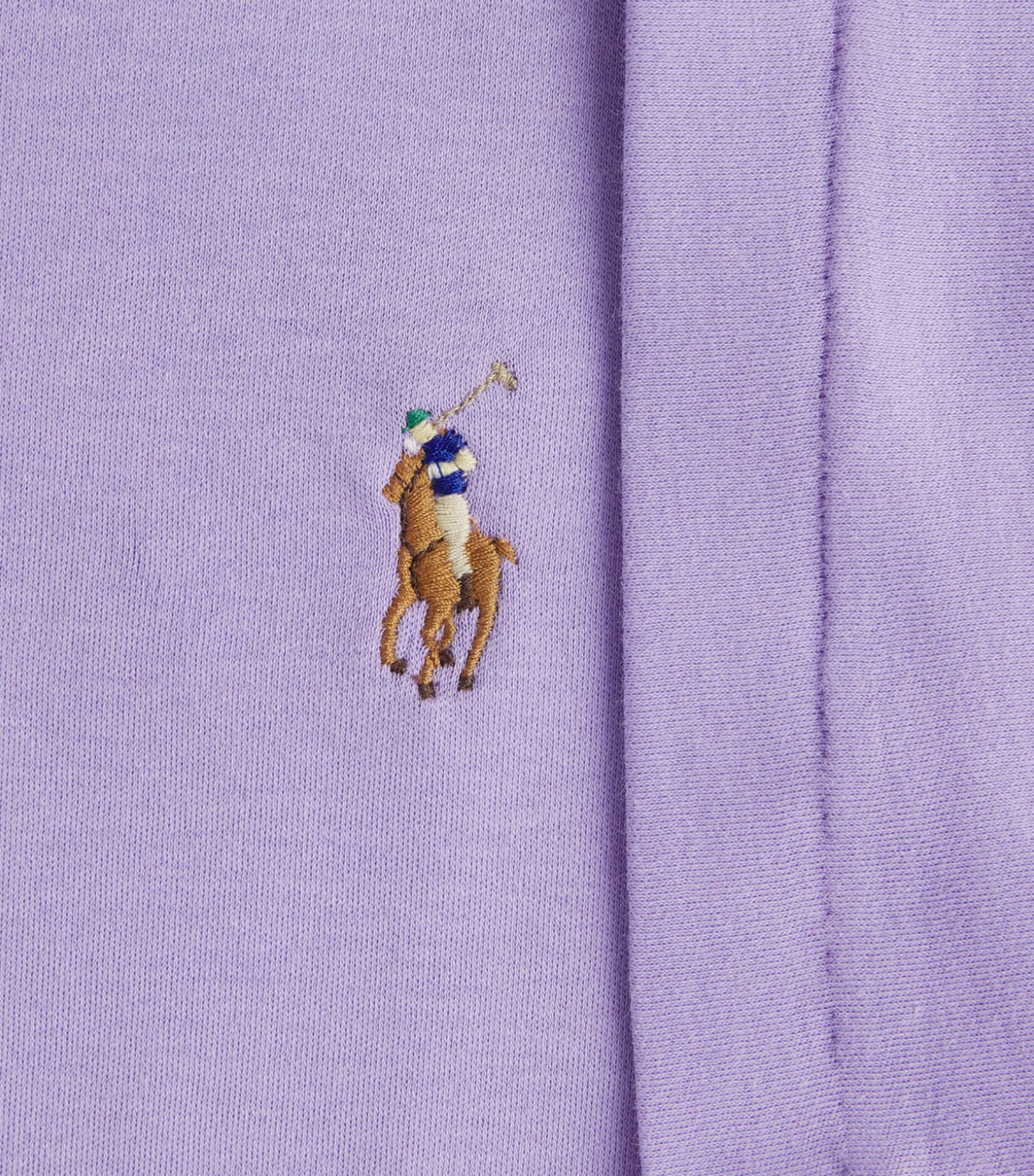 Polo Ralph Lauren Mens Pima Cotton Polo Pony T-Shirt Powder Purple Image 6
