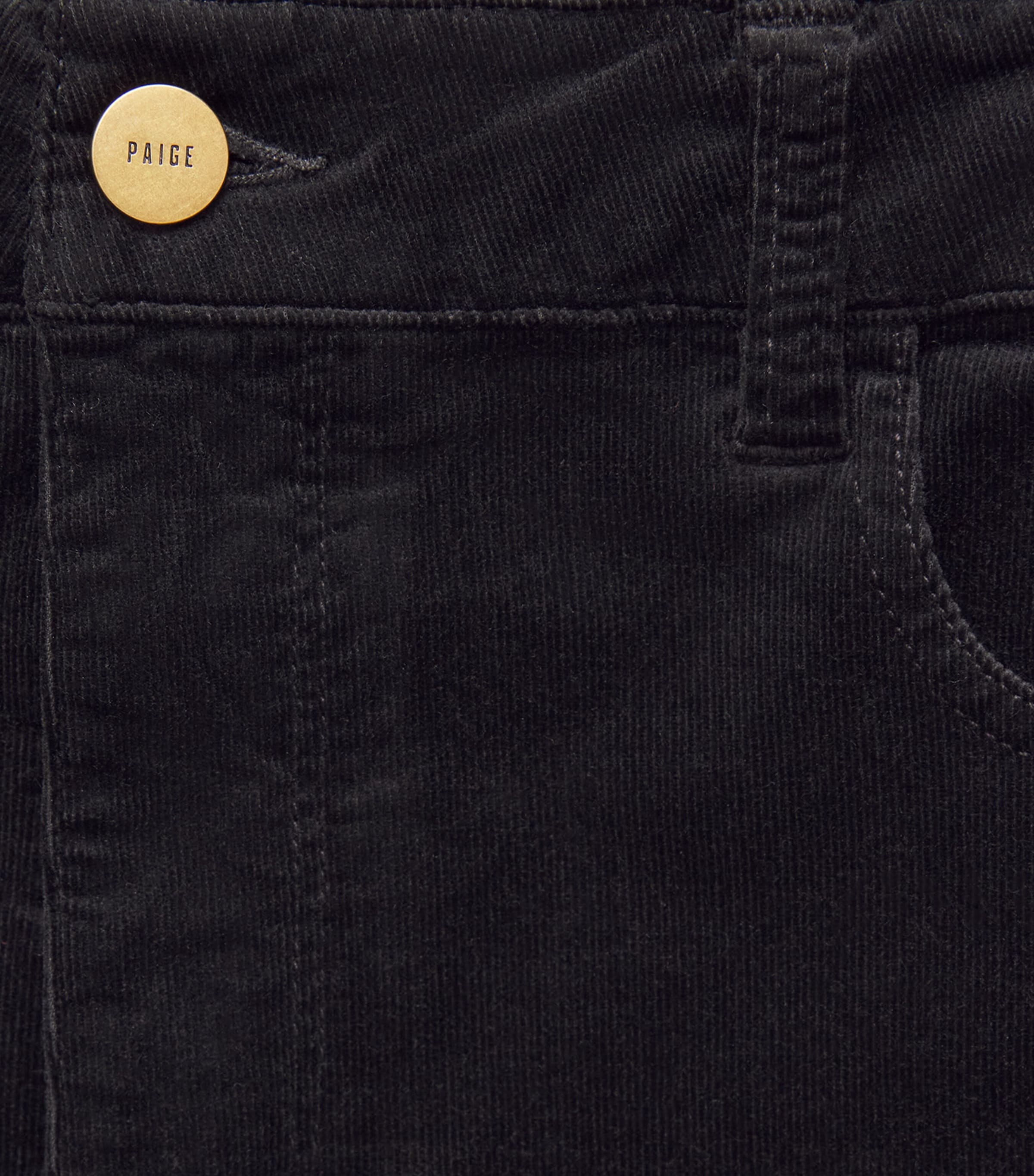 PAIGE Velvet Sofia Flared Jeans Black Image 6