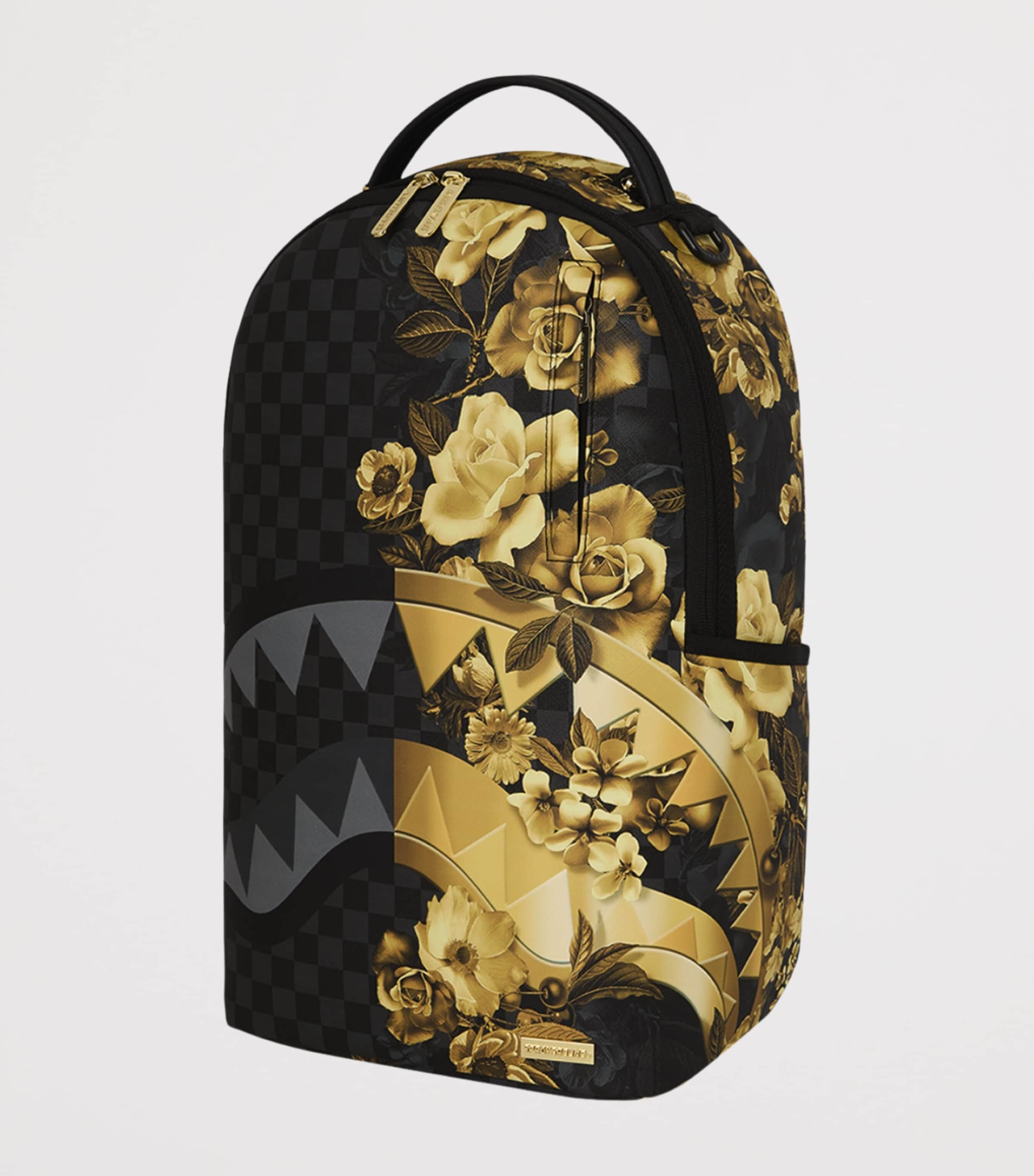 Sprayground Floral Remix Backpack Gold Floral Remix Image 6