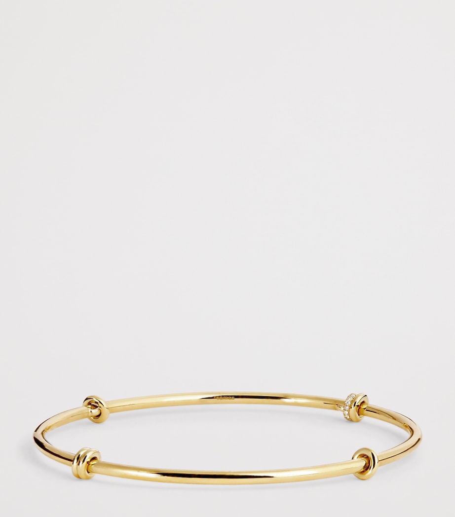 Yellow Gold and Diamond Arc Kini Bangle YELLOW GOLD Image 3
