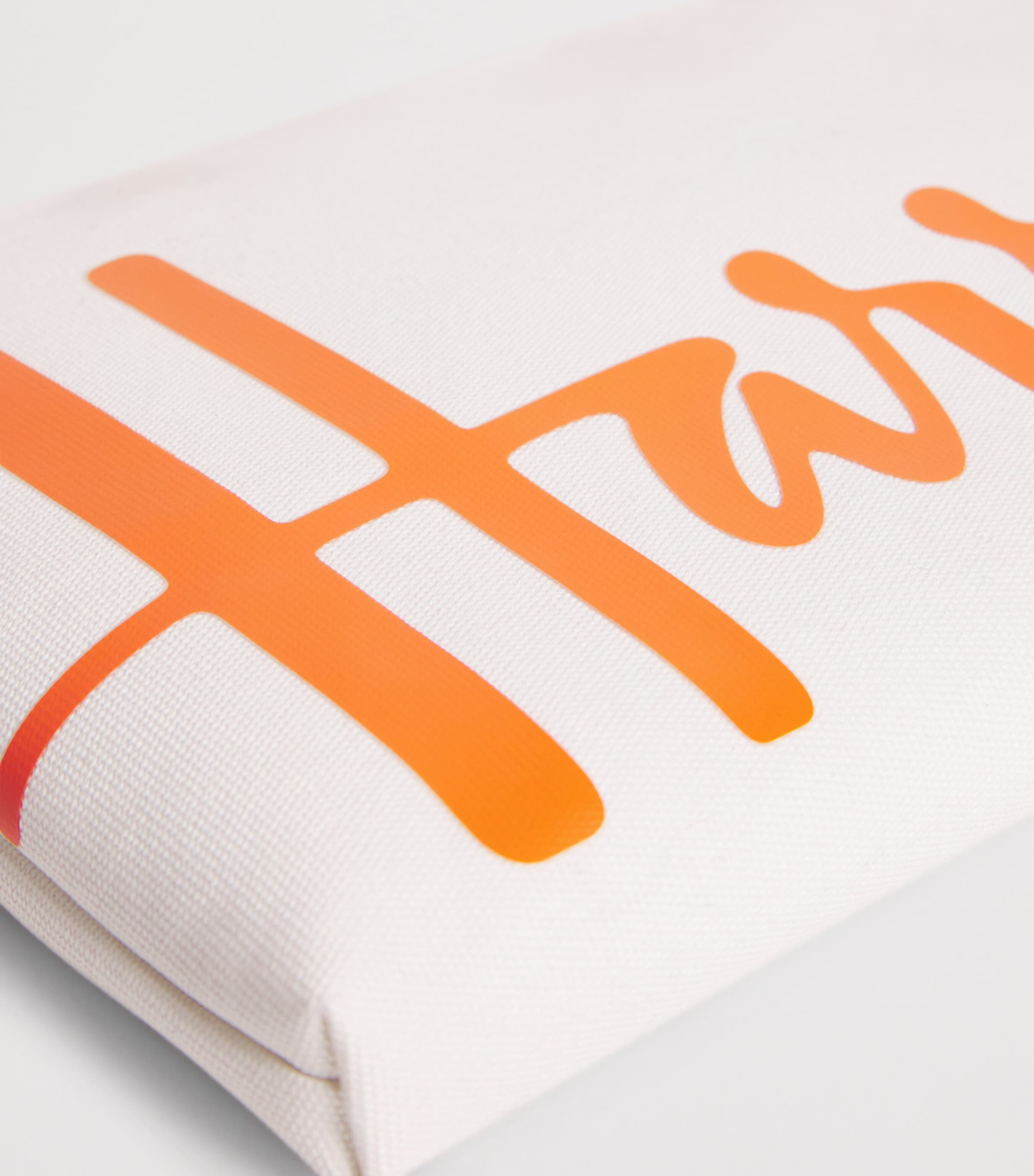 Large Cotton Logo Pouch BLUE Image 3