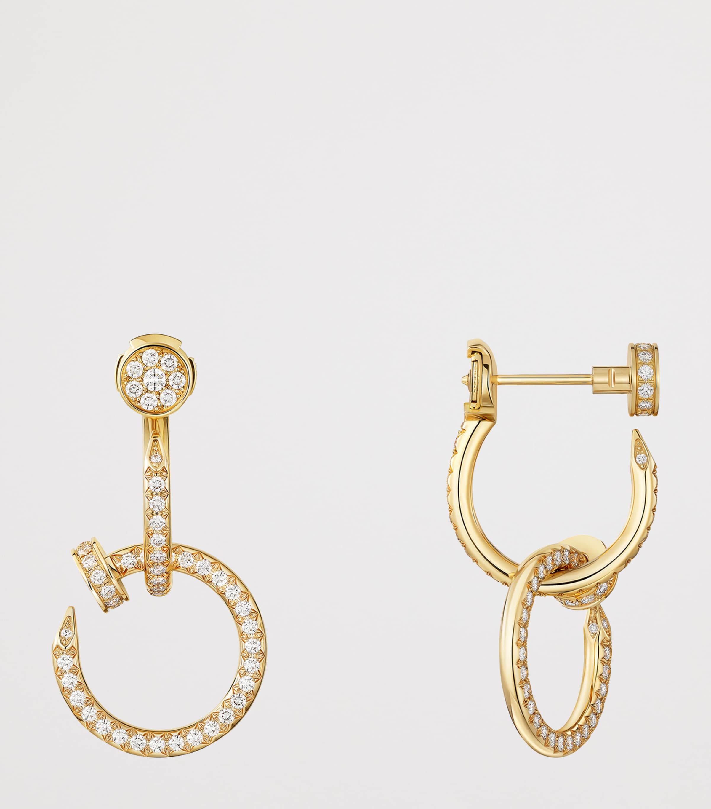 Yellow Gold and Diamond Juste un Clou Earrings YELLOW GOLD Image 4