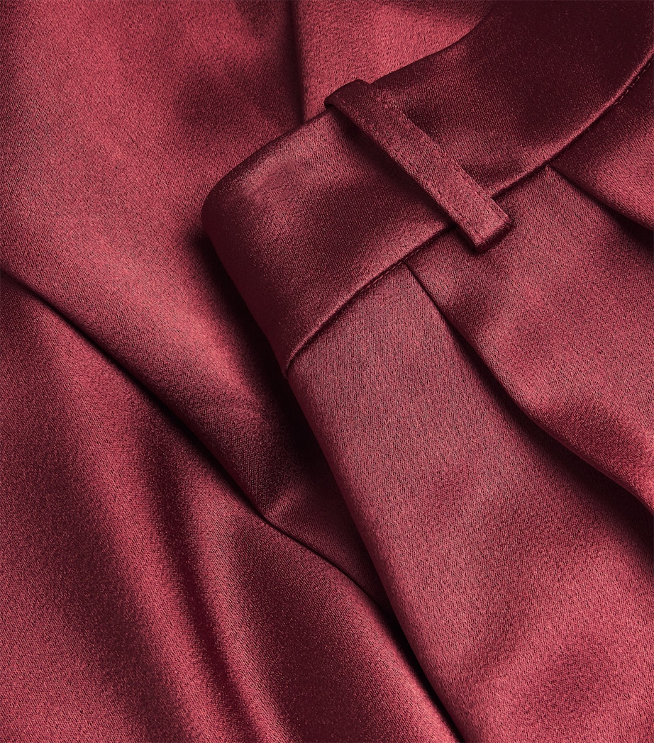 Satin Wide-Leg Kyra Trousers OXBLOOD Image 5
